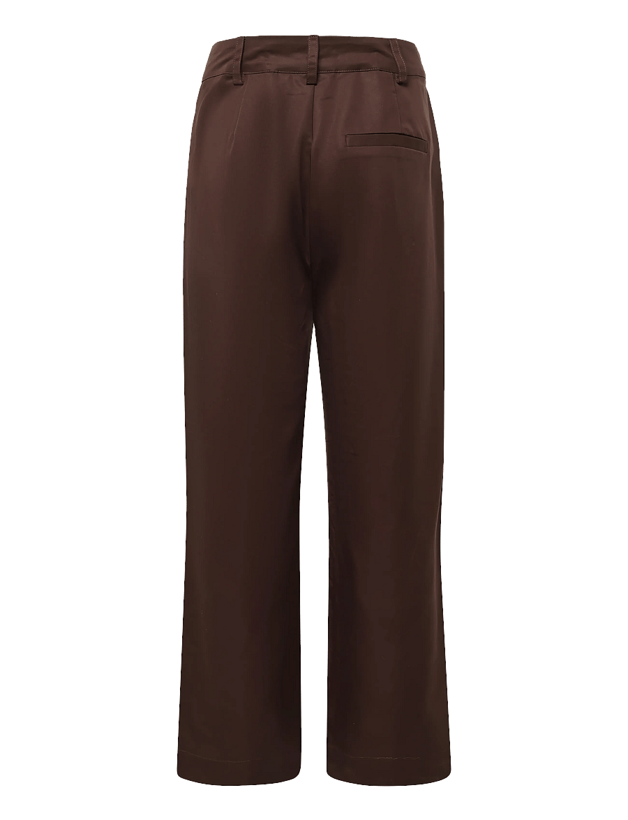 My Essential Wardrobe - MWJojo Wide Pant - hosen mit weitem bein - dark brown - 1