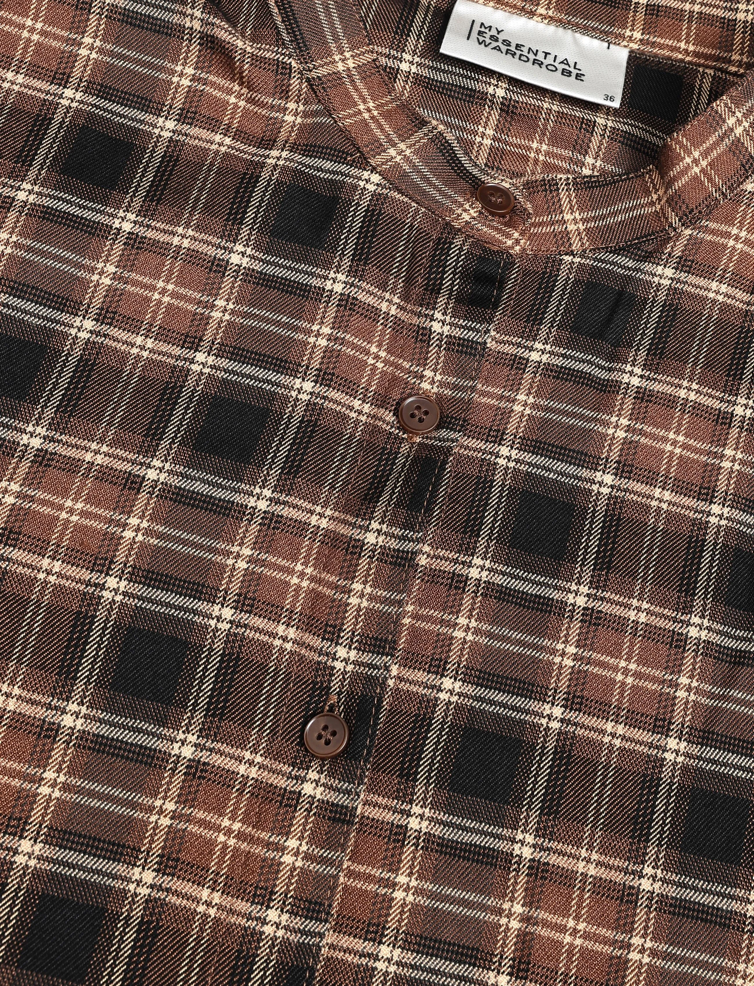 My Essential Wardrobe - MWMateo Shirt - pikkade varrukatega särgid - bison check - 2