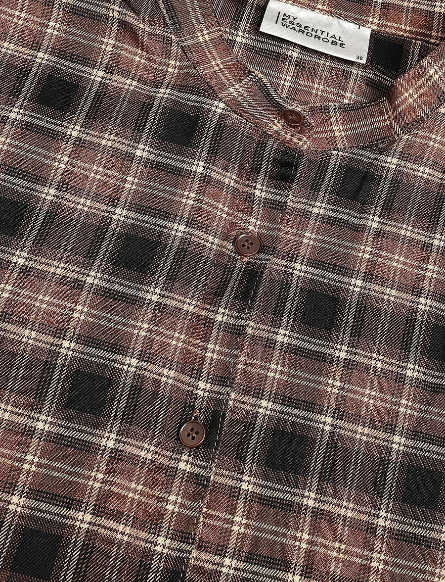 My Essential Wardrobe - MWMateo Shirt - pikkade varrukatega särgid - bison check - 2