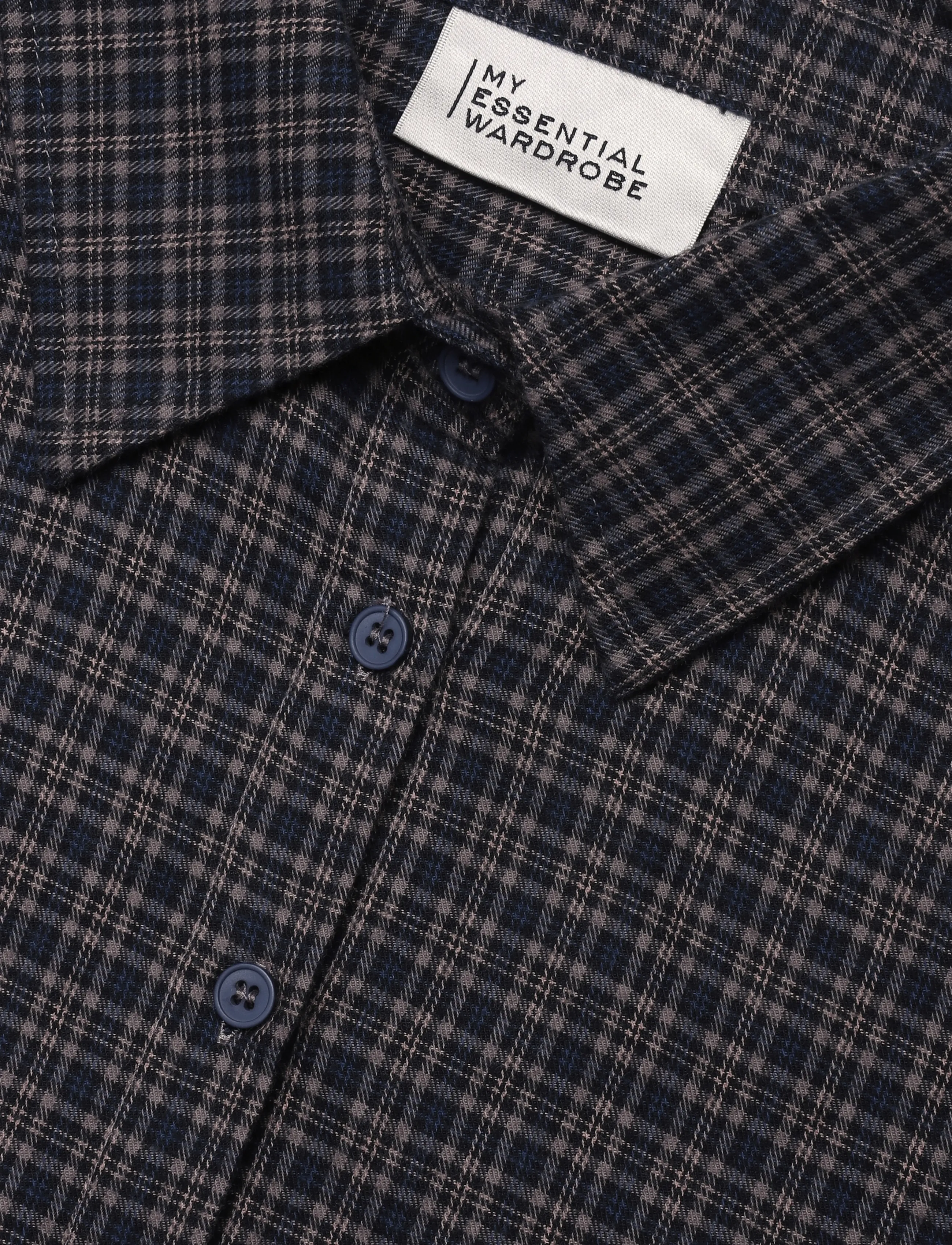 My Essential Wardrobe - MWLennie Boxy Check Shirt - långärmade skjortor - dark sapphire blue check - 2