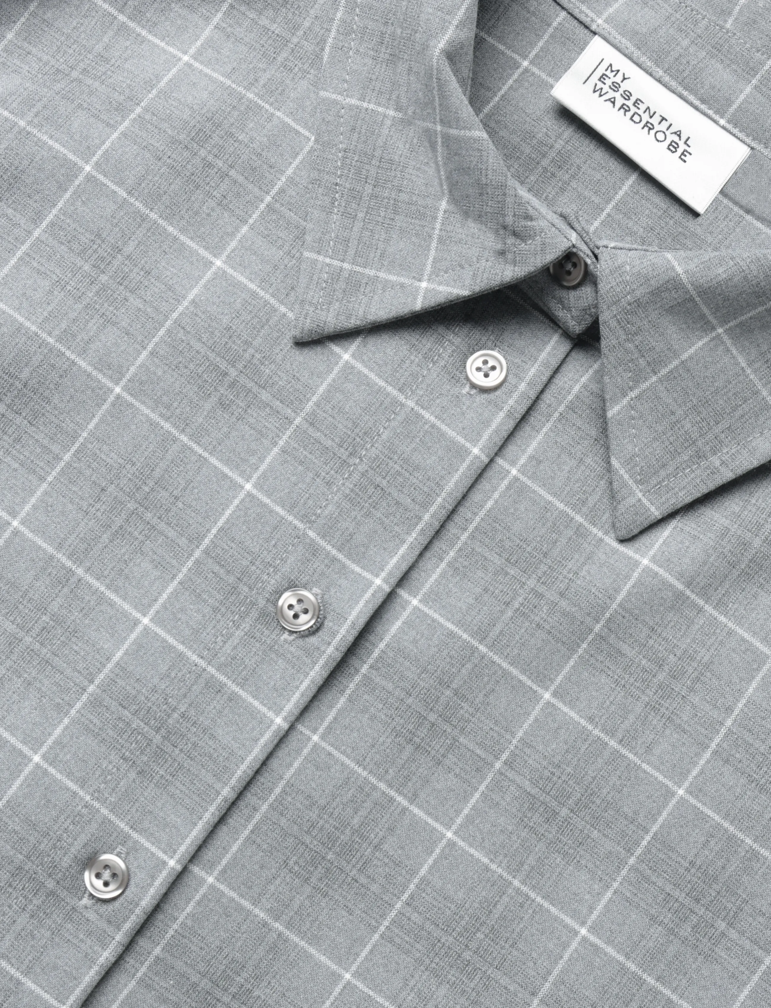 My Essential Wardrobe - MWAda Vitta Shirt - light grey check - 2