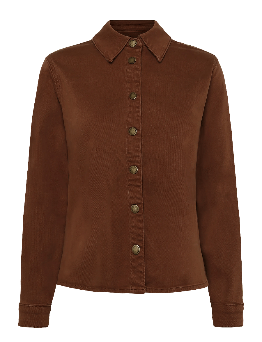 My Essential Wardrobe - MWLinn Sofia 149 Shirt - pikkade varrukatega särgid - bison - 0