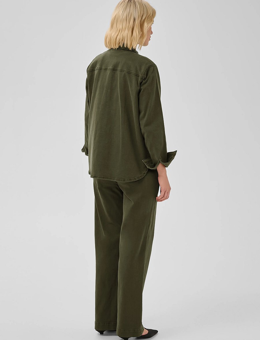 My Essential Wardrobe - MWLinn Sofia 149 Shirt - langærmede skjorter - olive night - 4