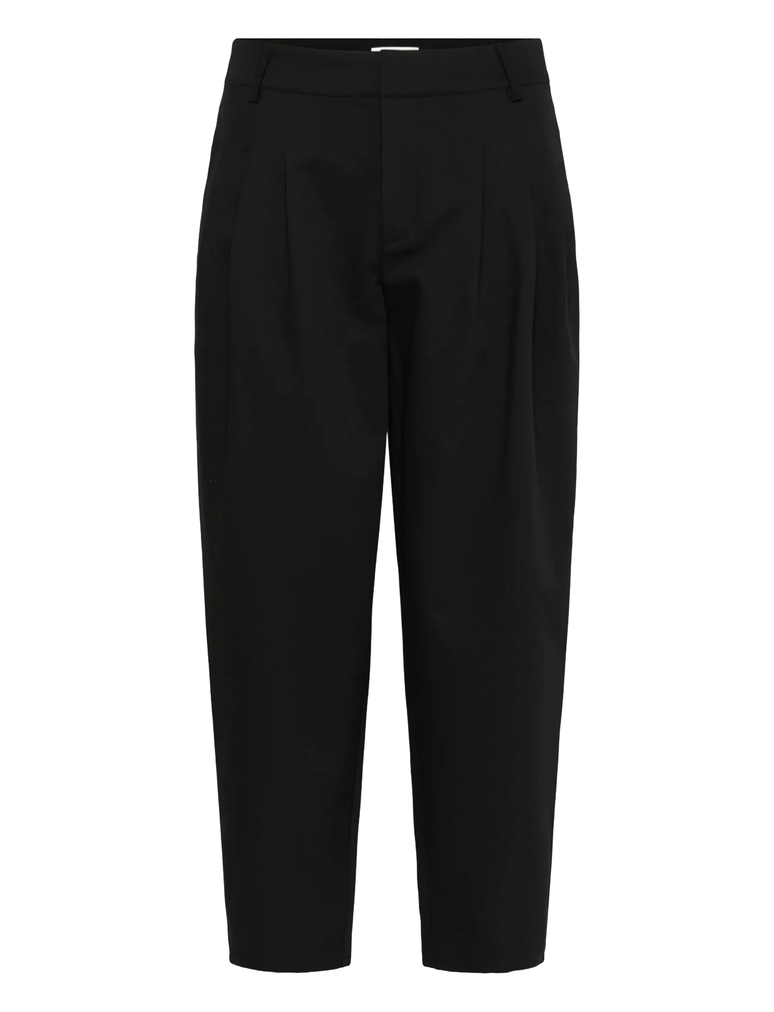 My Essential Wardrobe MWEvie Barrel Pant - Tøj - BLACK / black