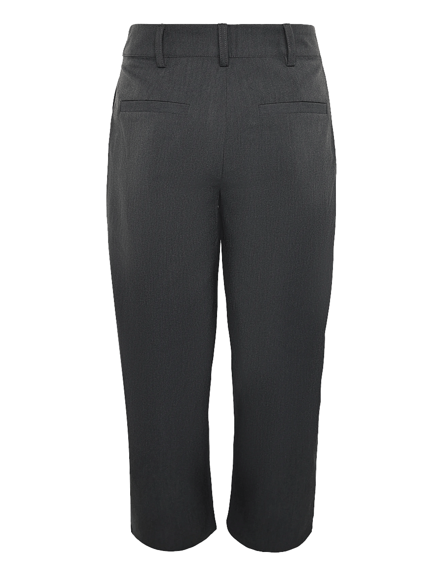 My Essential Wardrobe - MWEvie Barrel Pant - hosen mit geradem bein - dark grey melange - 1