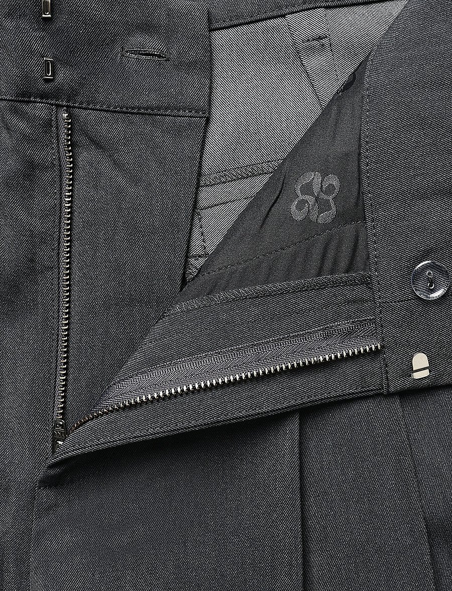 My Essential Wardrobe - MWEvie Barrel Pant - hosen mit geradem bein - dark grey melange - 3