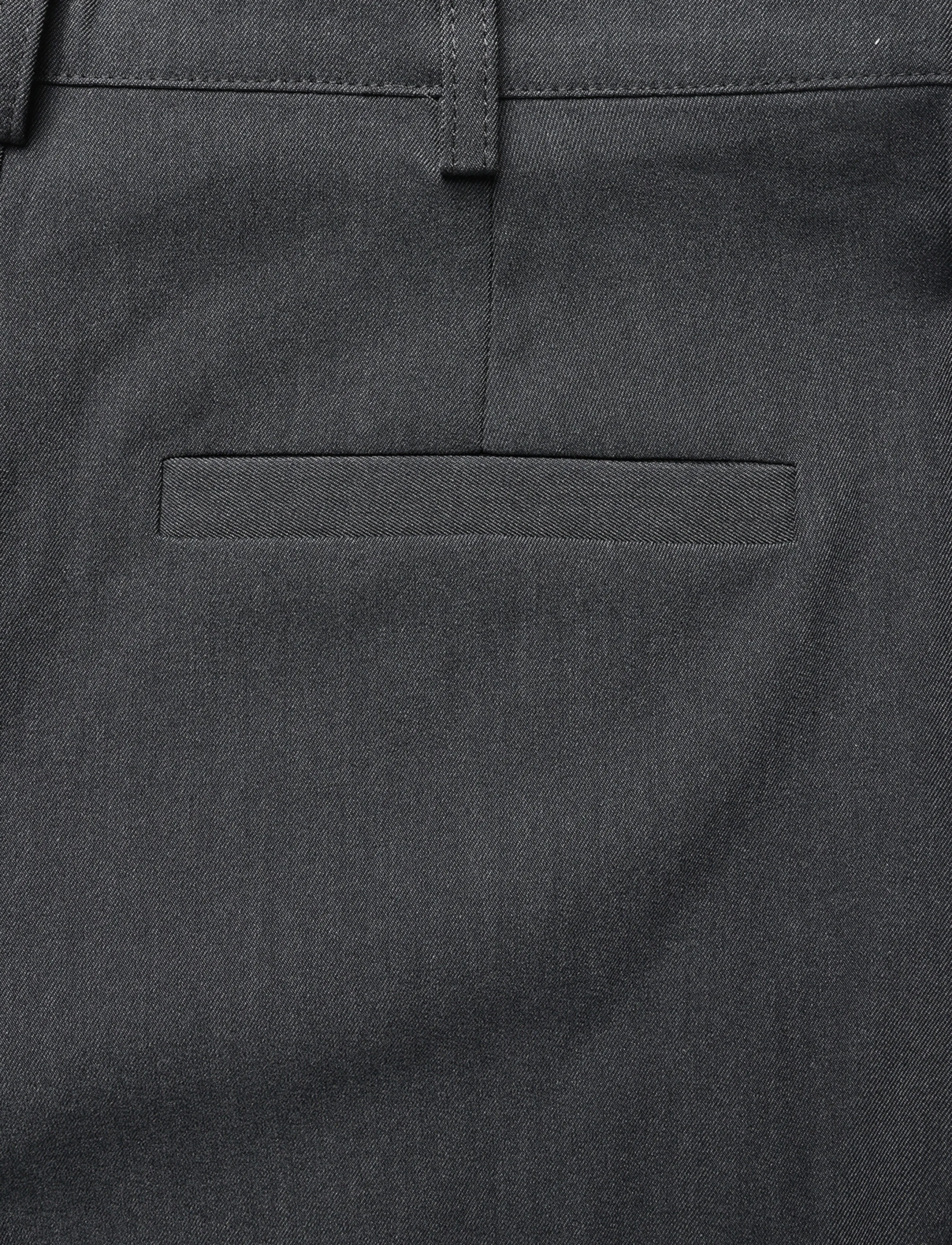 My Essential Wardrobe - MWEvie Barrel Pant - hosen mit geradem bein - dark grey melange - 4