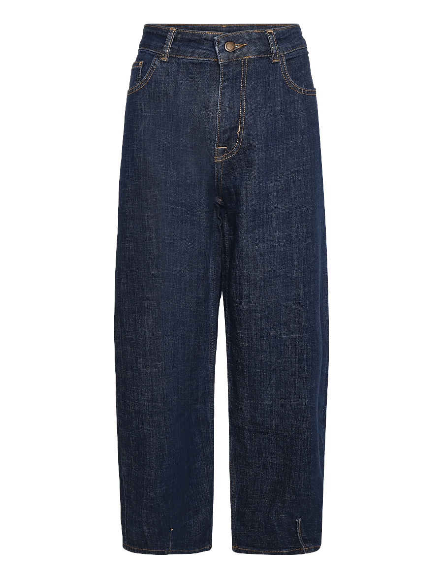 My Essential Wardrobe - Jeans Barrel MWLucy 187 - barrel jeans - dark blue un-wash - 0