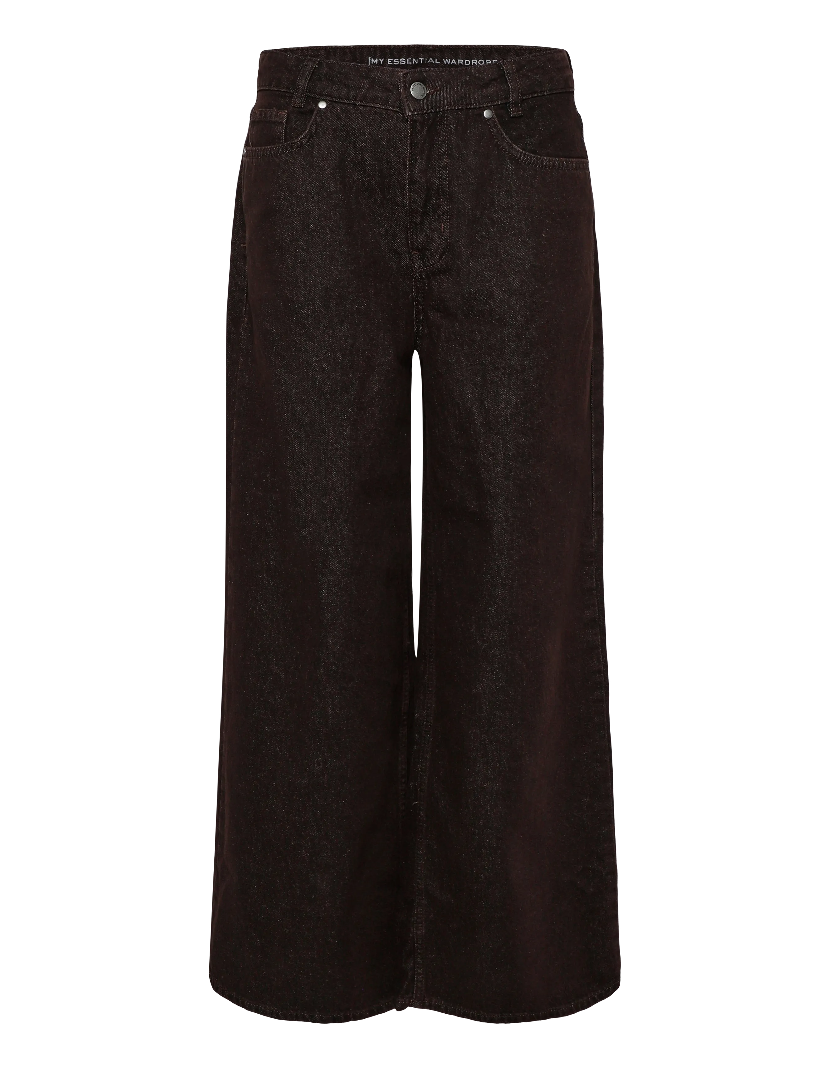 My Essential Wardrobe Jeans Wide MWAva 188 - Transitional Layering - DARK BROWN WASH / brown