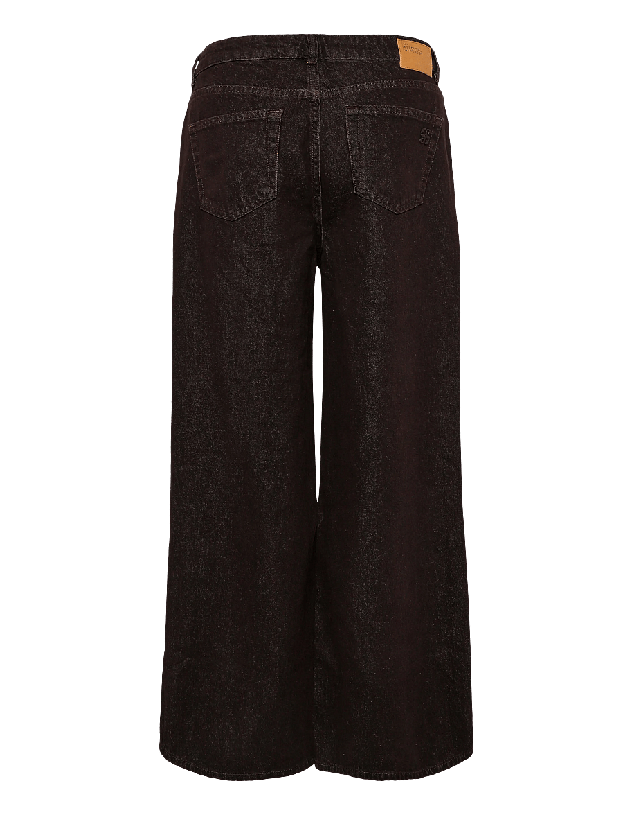 My Essential Wardrobe - Jeans Wide MWAva 188 - hosen mit weitem bein - dark brown wash - 1