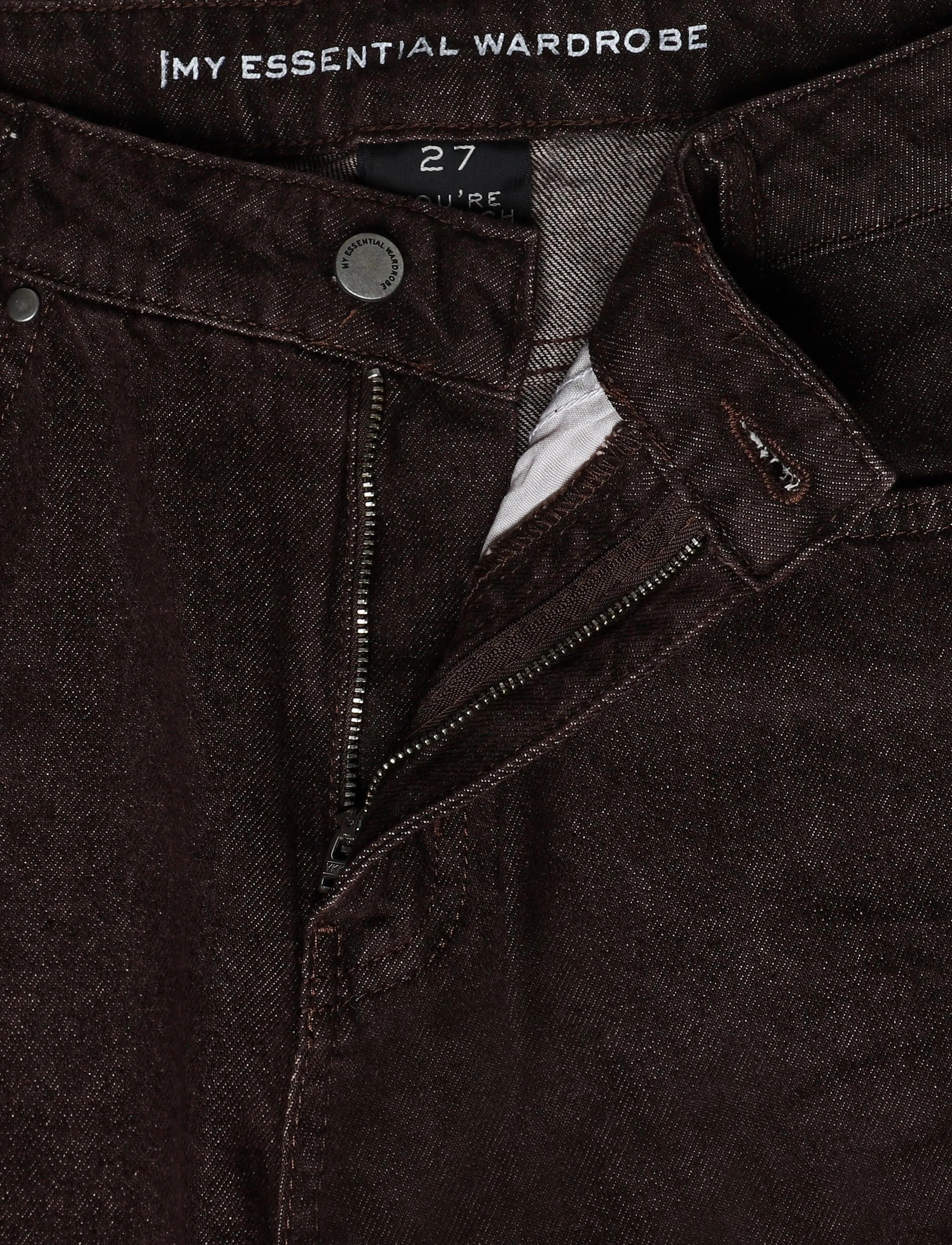 My Essential Wardrobe - Jeans Wide MWAva 188 - hosen mit weitem bein - dark brown wash - 2