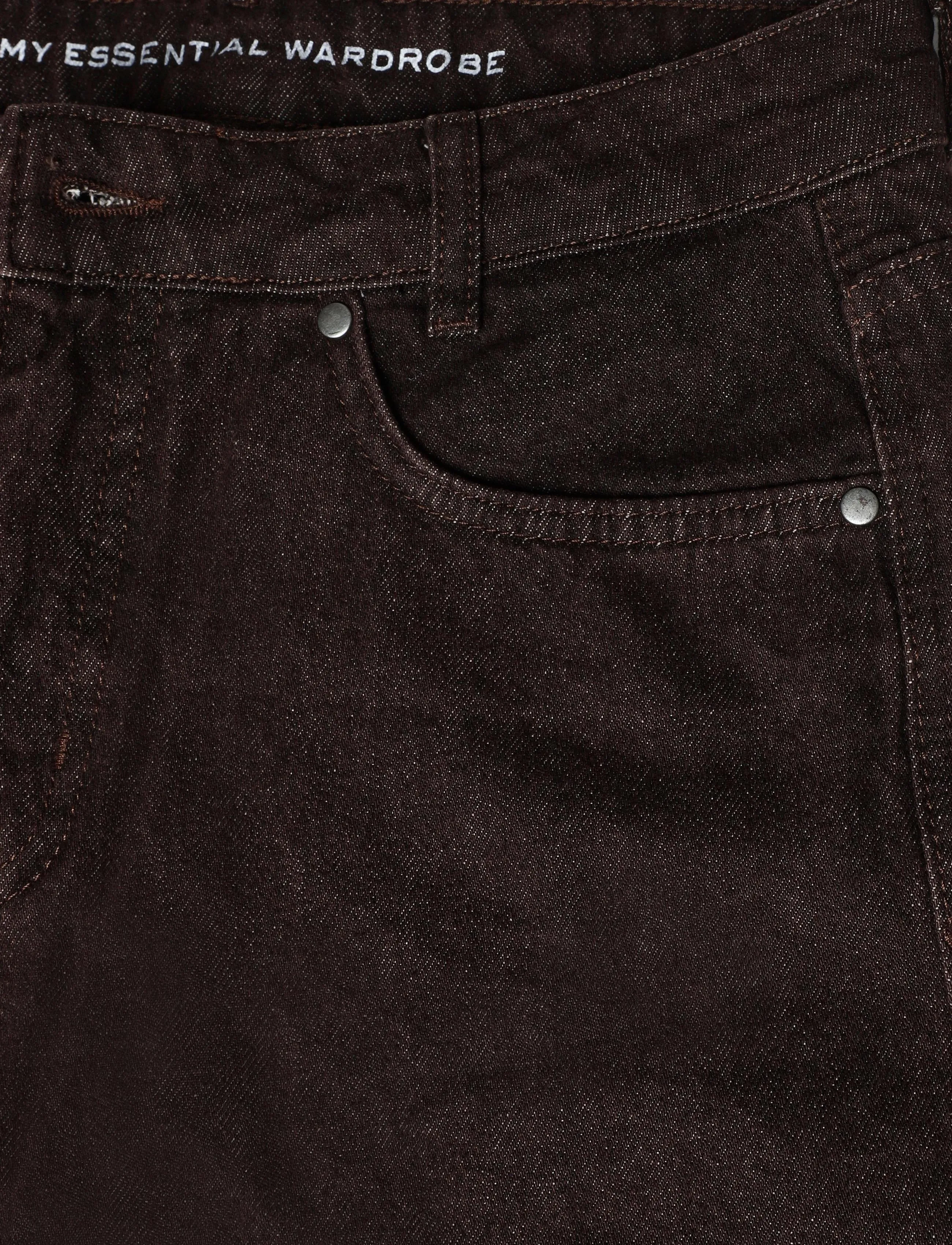My Essential Wardrobe - Jeans Wide MWAva 188 - hosen mit weitem bein - dark brown wash - 3