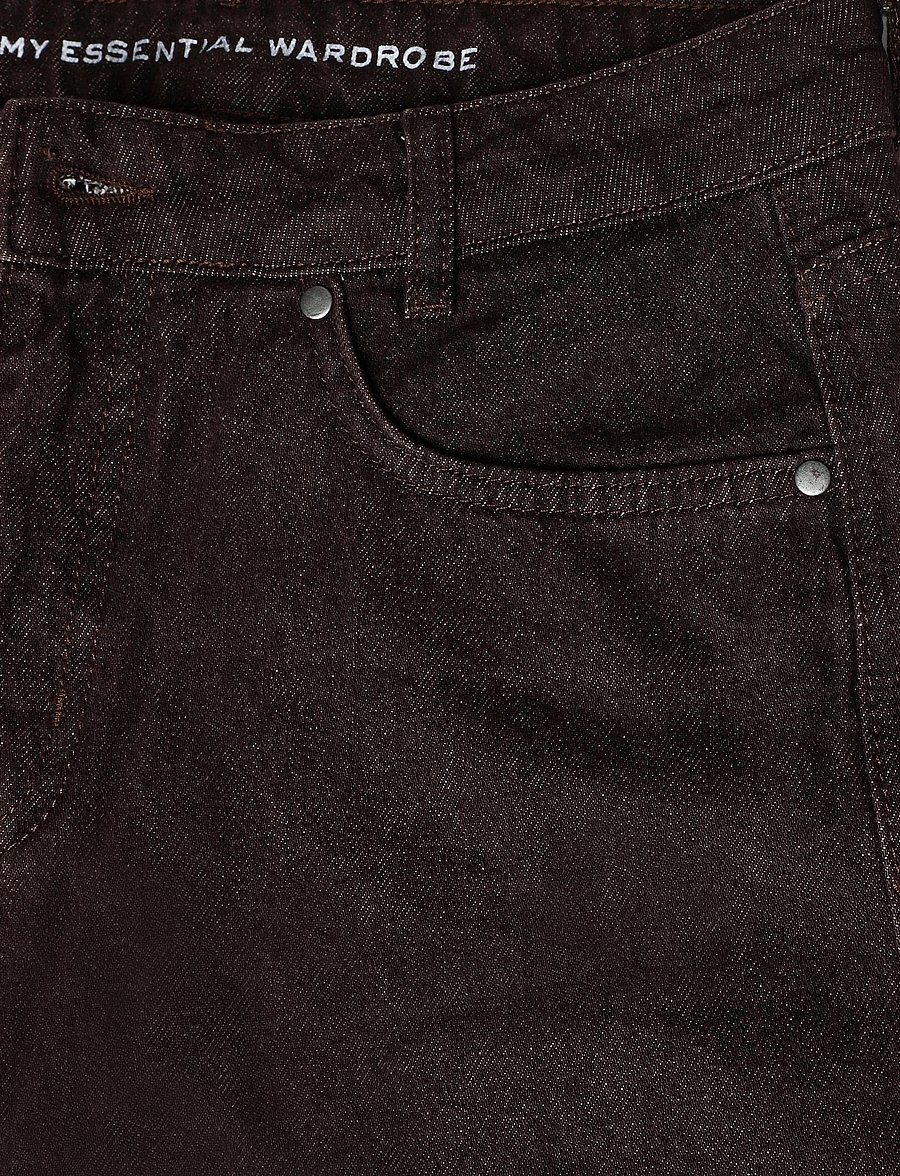 My Essential Wardrobe - Jeans Wide MWAva 188 - hosen mit weitem bein - dark brown wash - 3