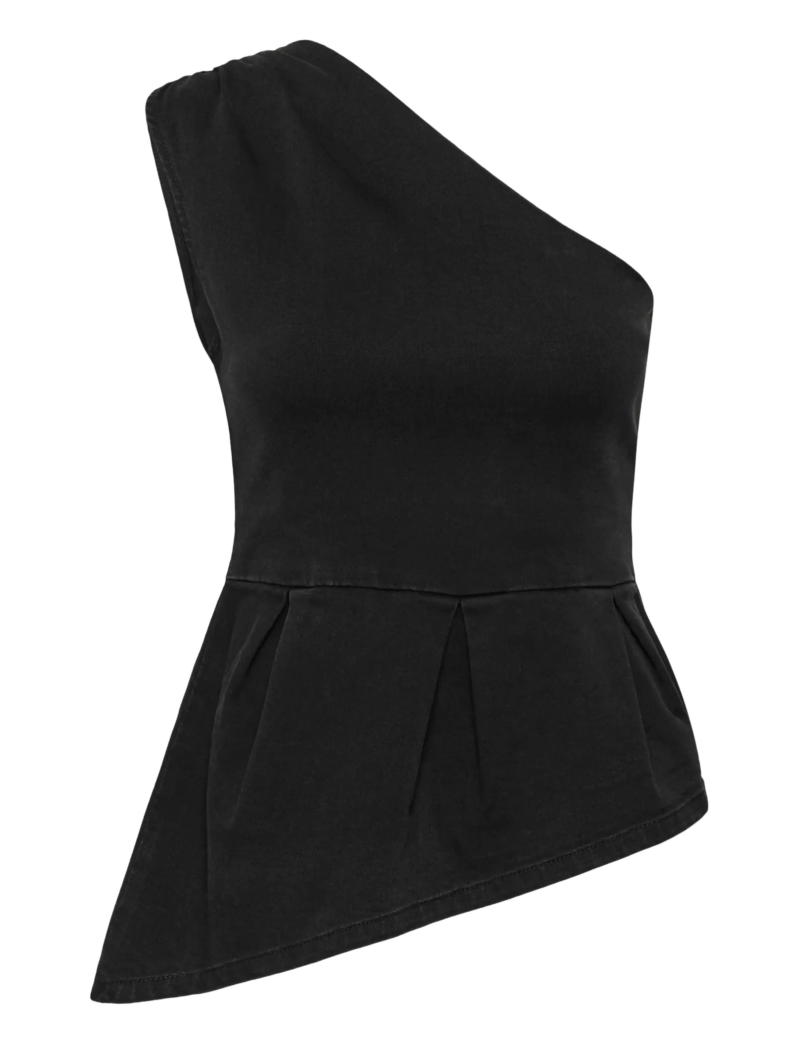 My Essential Wardrobe Denim Top MWFreja 170 - T-shirts & Tops - BLACK WASH / black