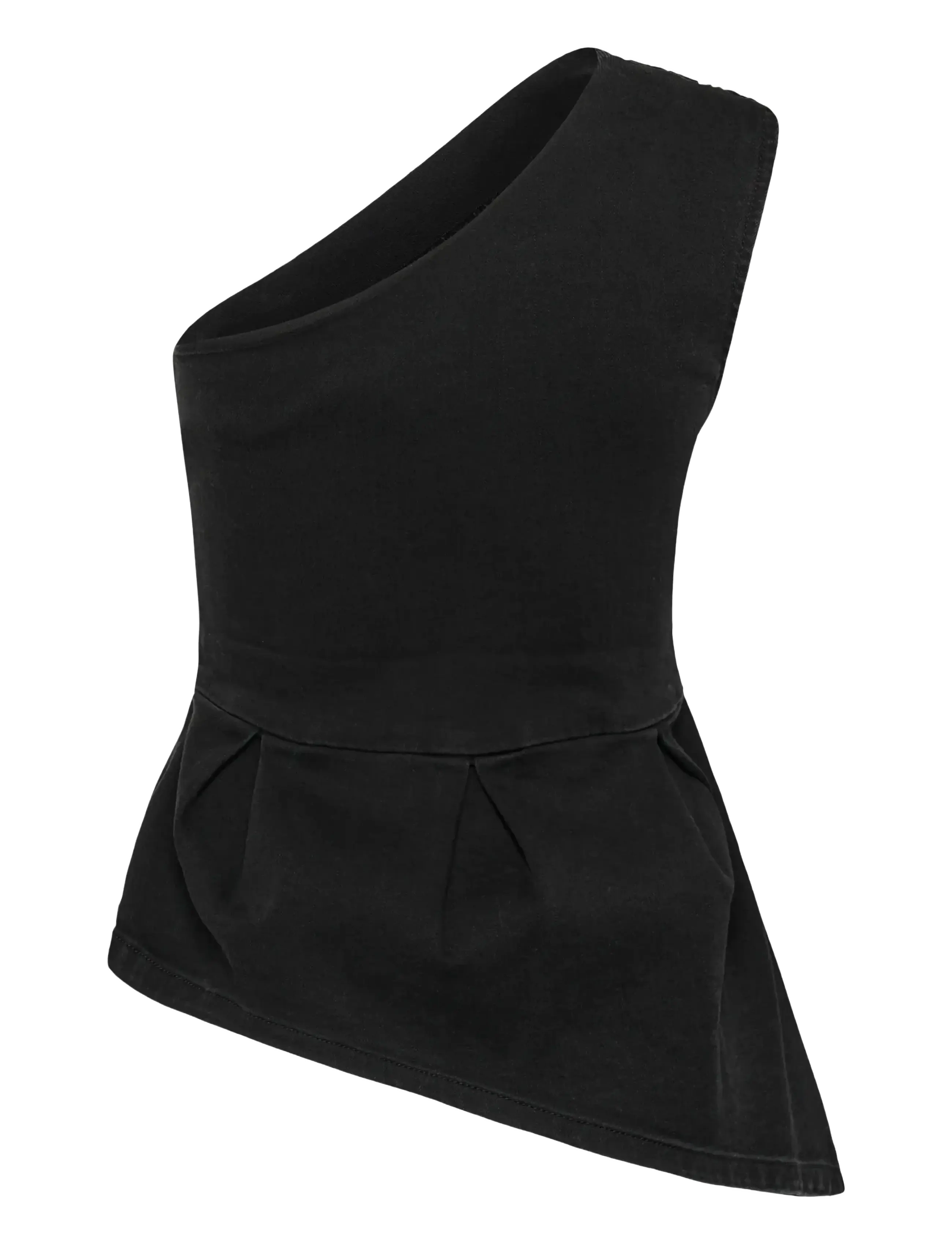 My Essential Wardrobe - Denim Top MWFreja 170 - sleeveless tops - black wash - 1