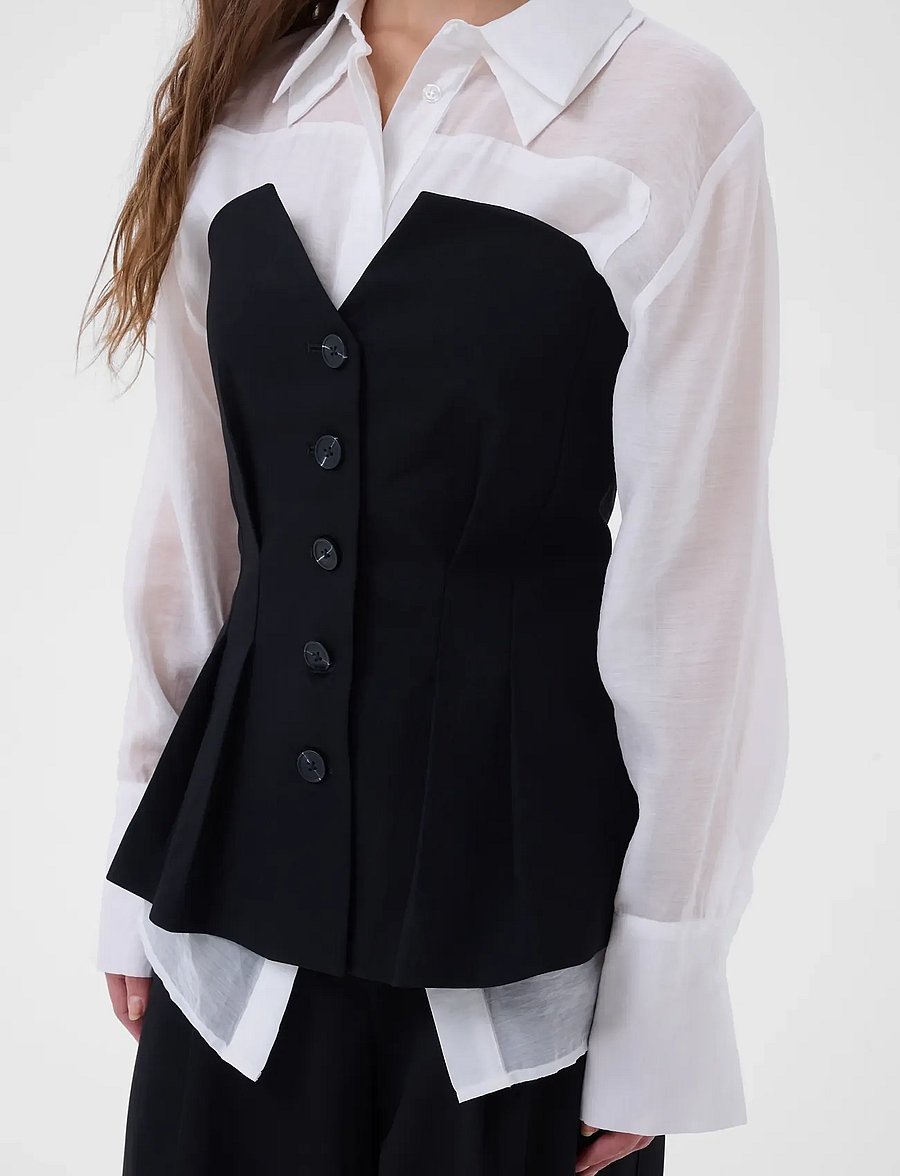 My Essential Wardrobe - MWEvelina Shaped Top - Ärmellose blusen - black - 5