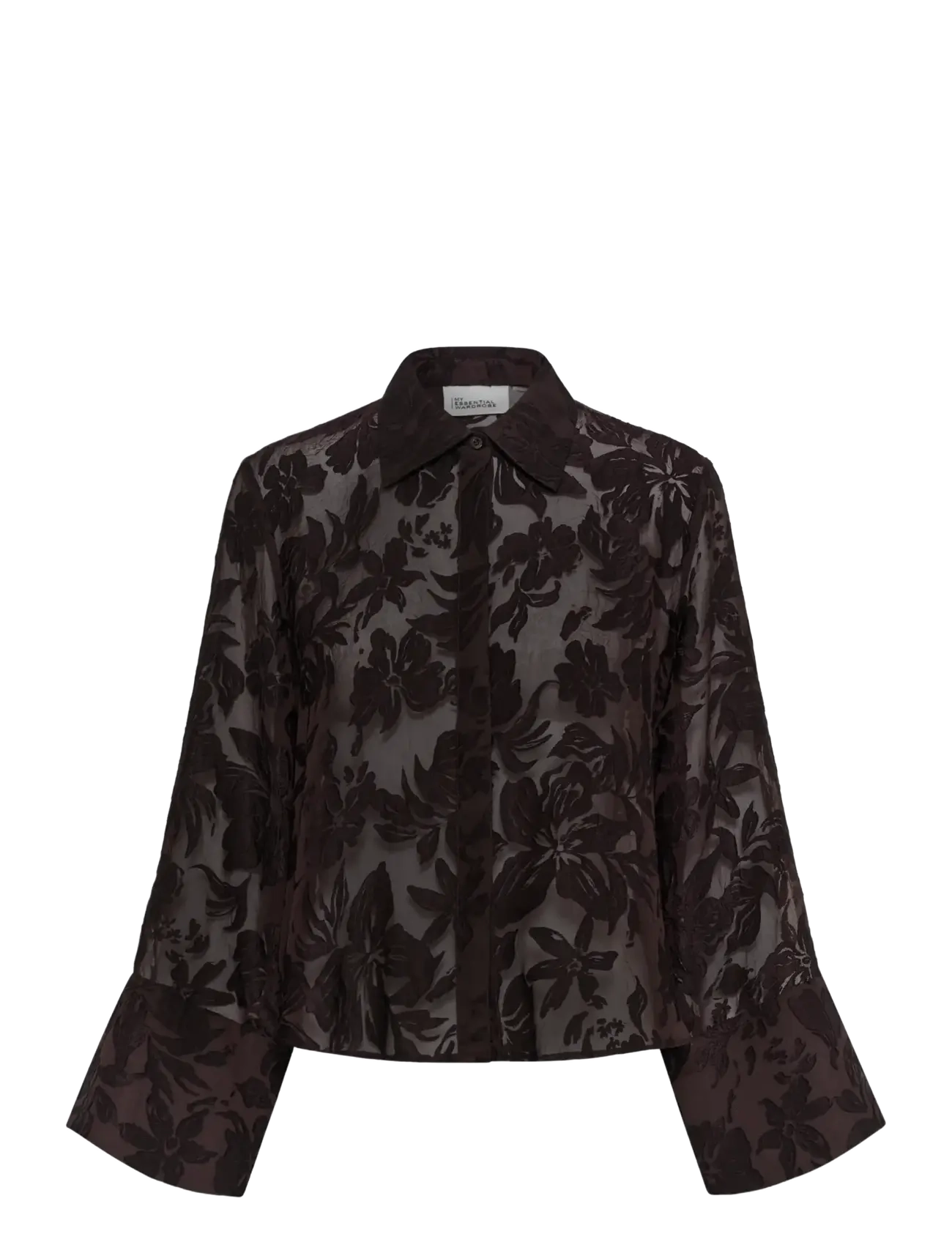 My Essential Wardrobe MWEnya Boxy Shirt - Blusen & Hemden - CHOCOLATE PLUM BURN OUT / brown