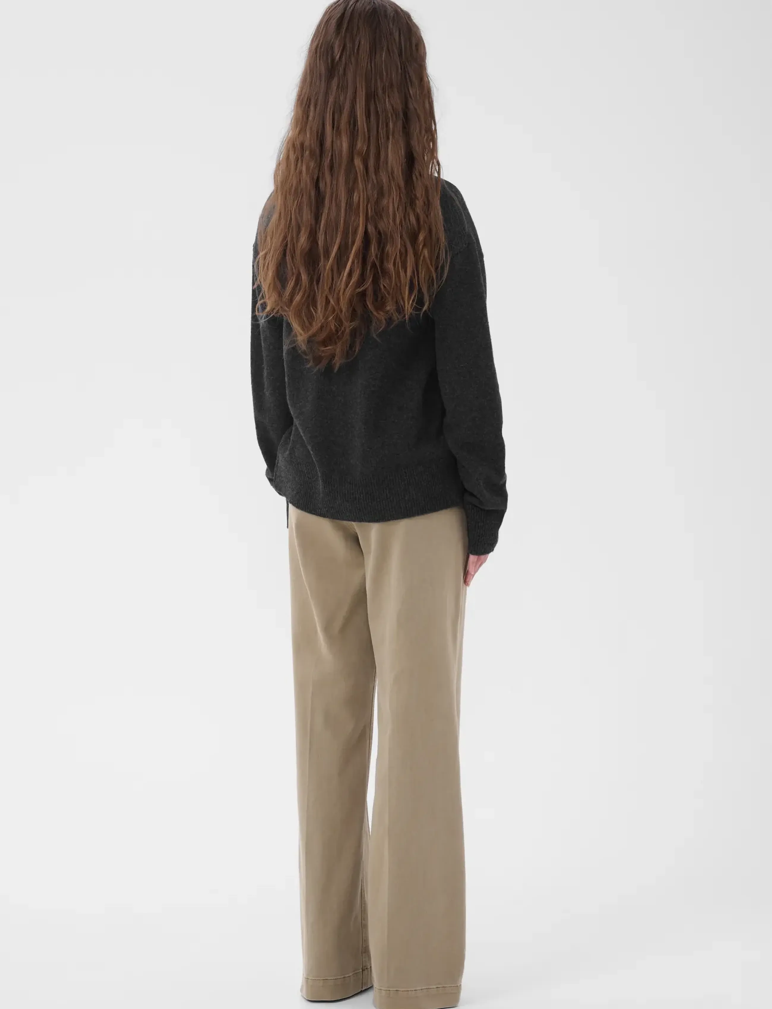 My Essential Wardrobe - MWTracy Knit Rollneck Cardigan - dark grey melange - 4