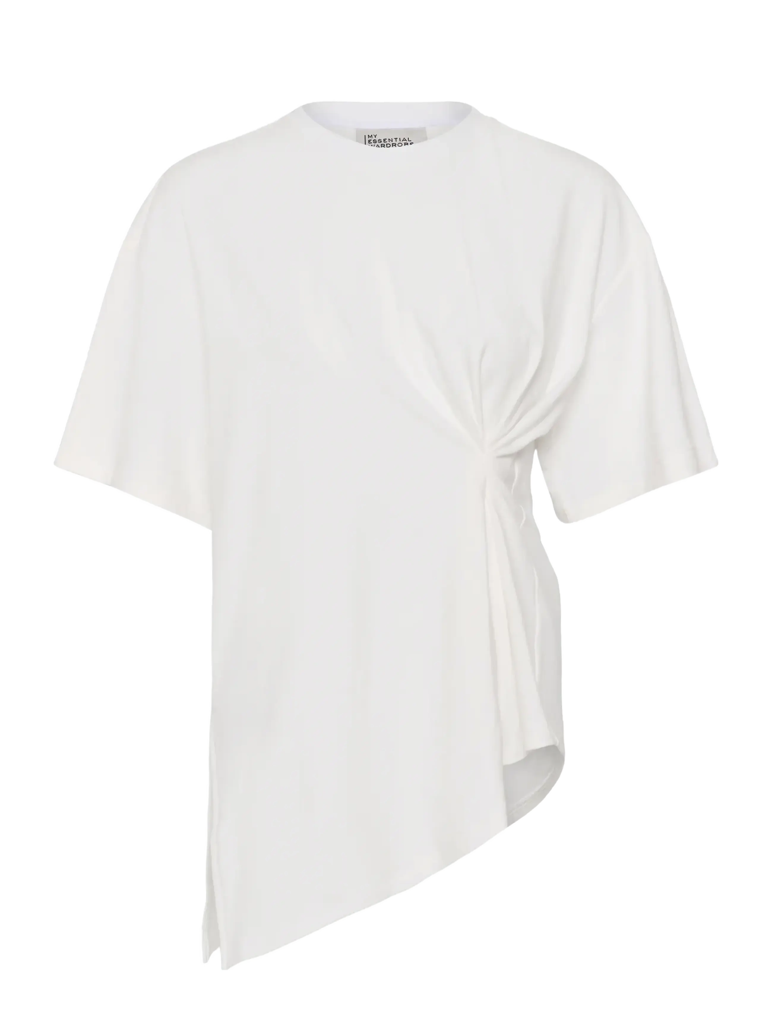 My Essential Wardrobe MWNupti Drape Tee - T-Shirts & Tops - SNOW WHITE / white