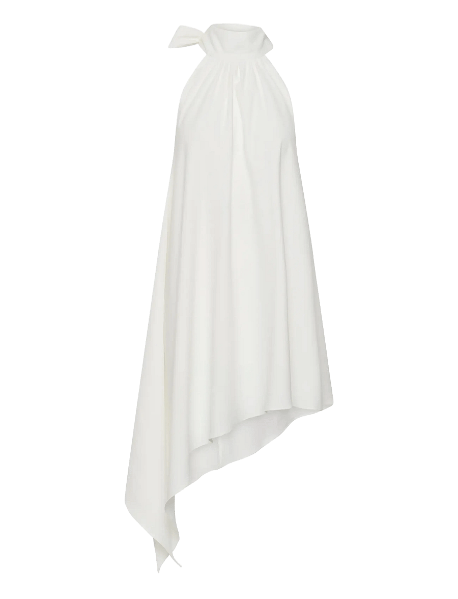 My Essential Wardrobe - MWMille Asymmetric Dress - cocktailklänningar - snow white - 0
