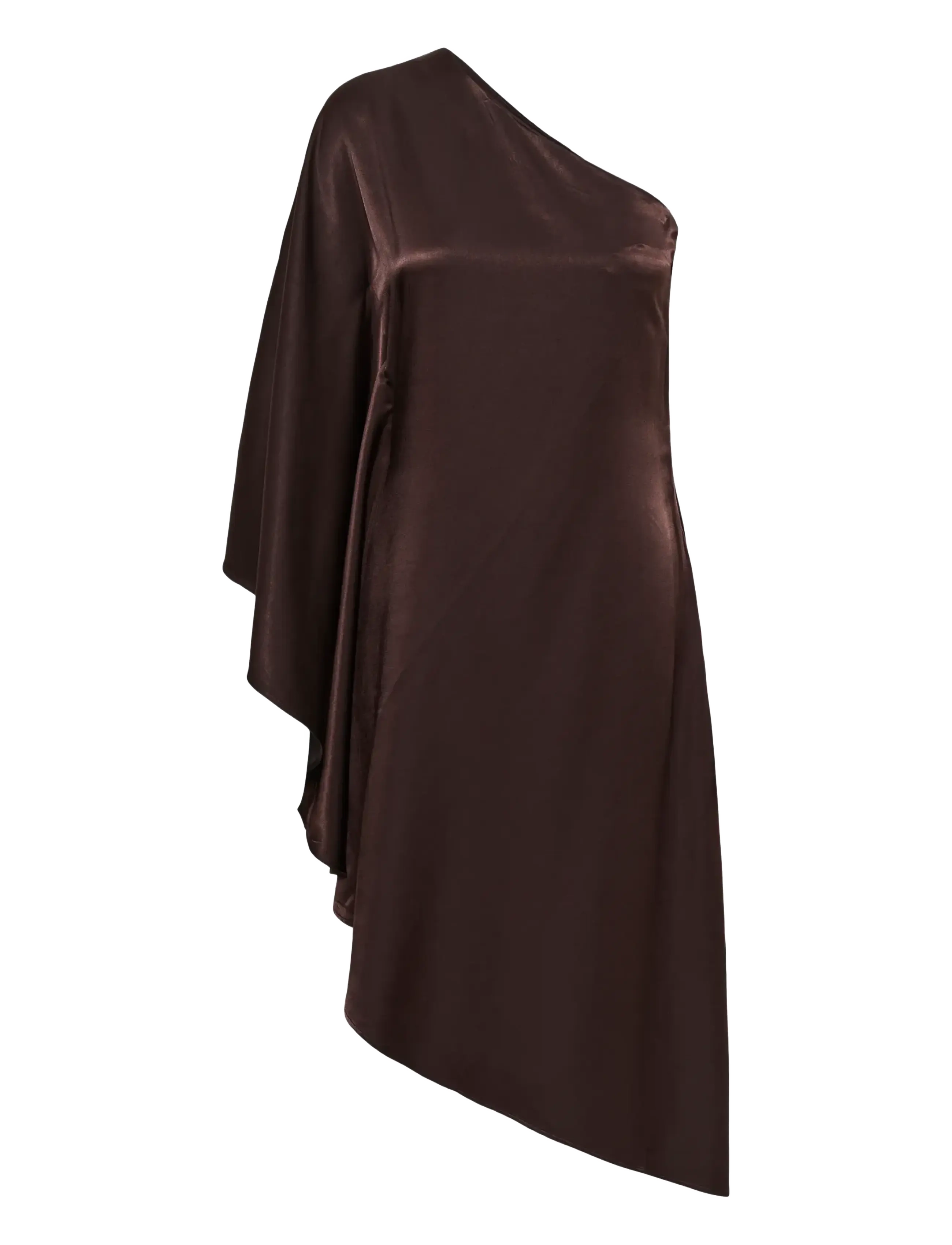 My Essential Wardrobe MWEstelle Asymmetric Dress - Kleider - CHOCOLATE PLUM / brown