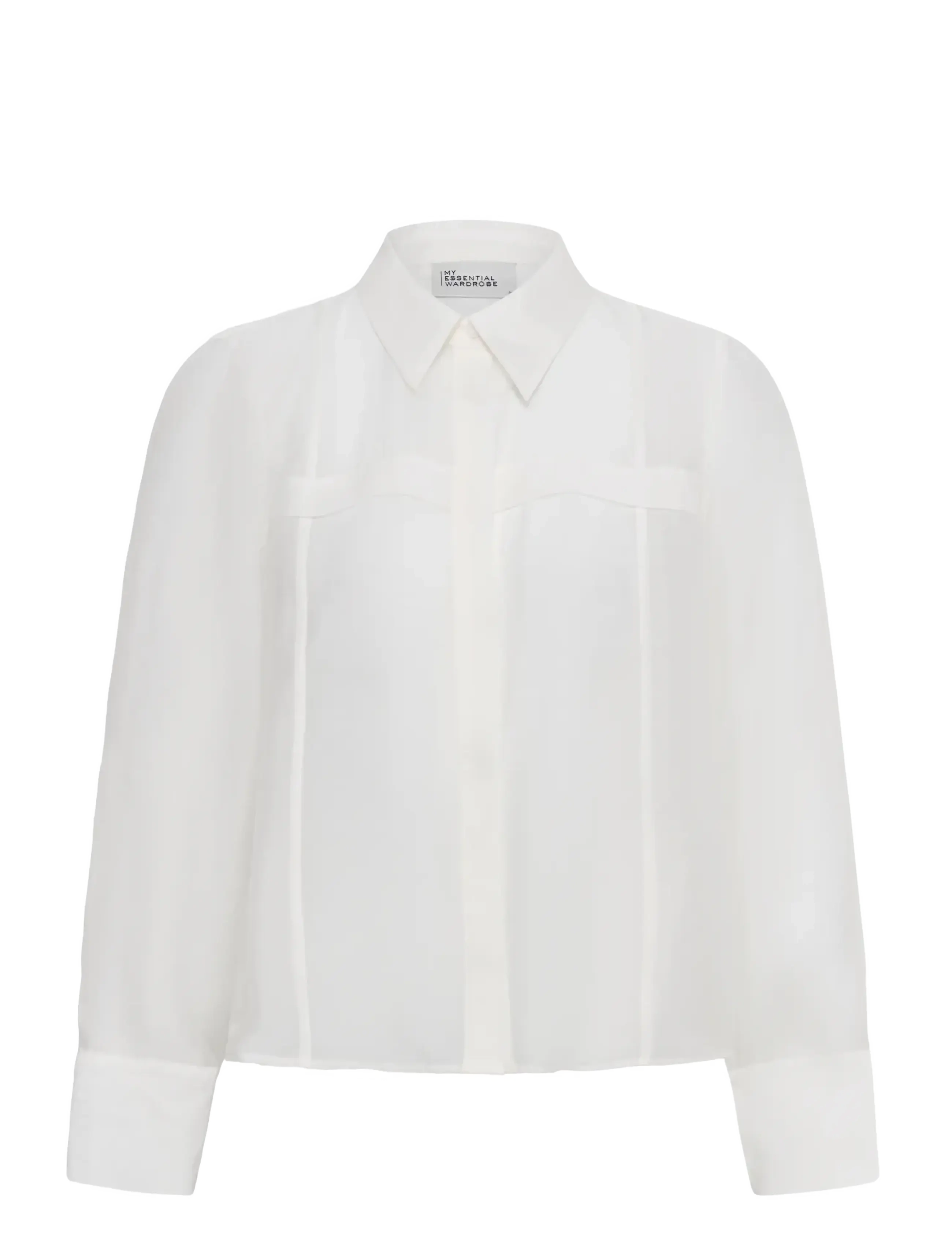 My Essential Wardrobe MWSmilla Short Shirt - Hemden - SNOW WHITE / white