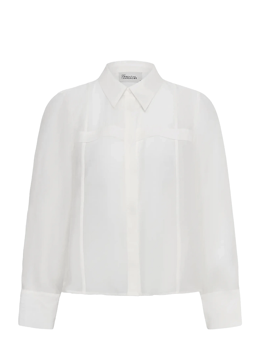 My Essential Wardrobe - MWSmilla Short Shirt - snow white - 0