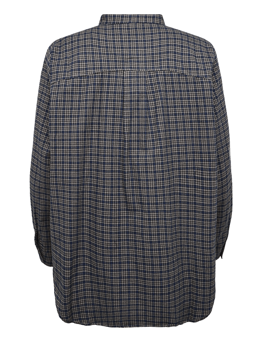 My Essential Wardrobe - MWLennie Shirt - langärmlige hemden - dark sapphire blue check - 1