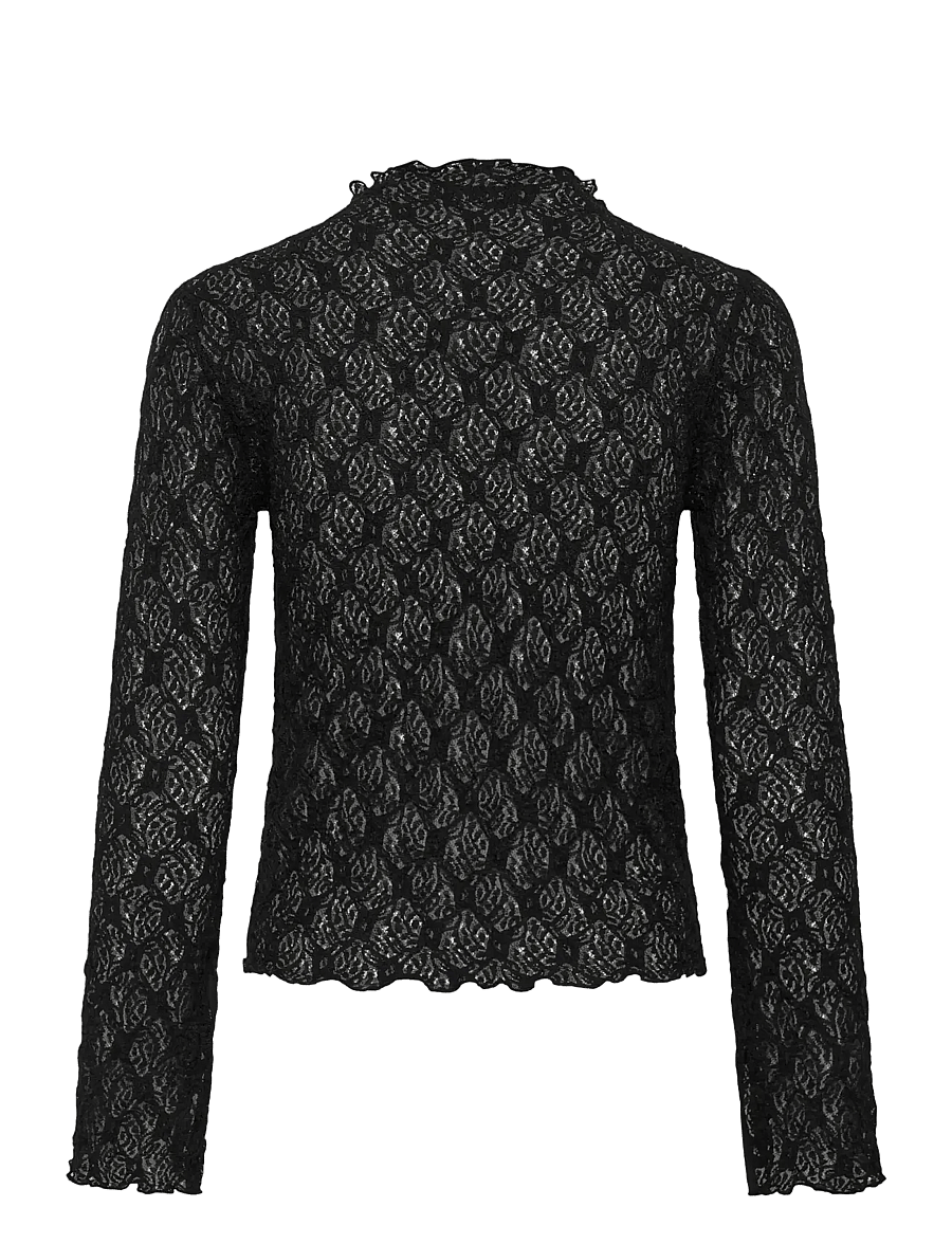 My Essential Wardrobe - MWEtta Turtleneck Blouse - långärmade blusar - black - 1