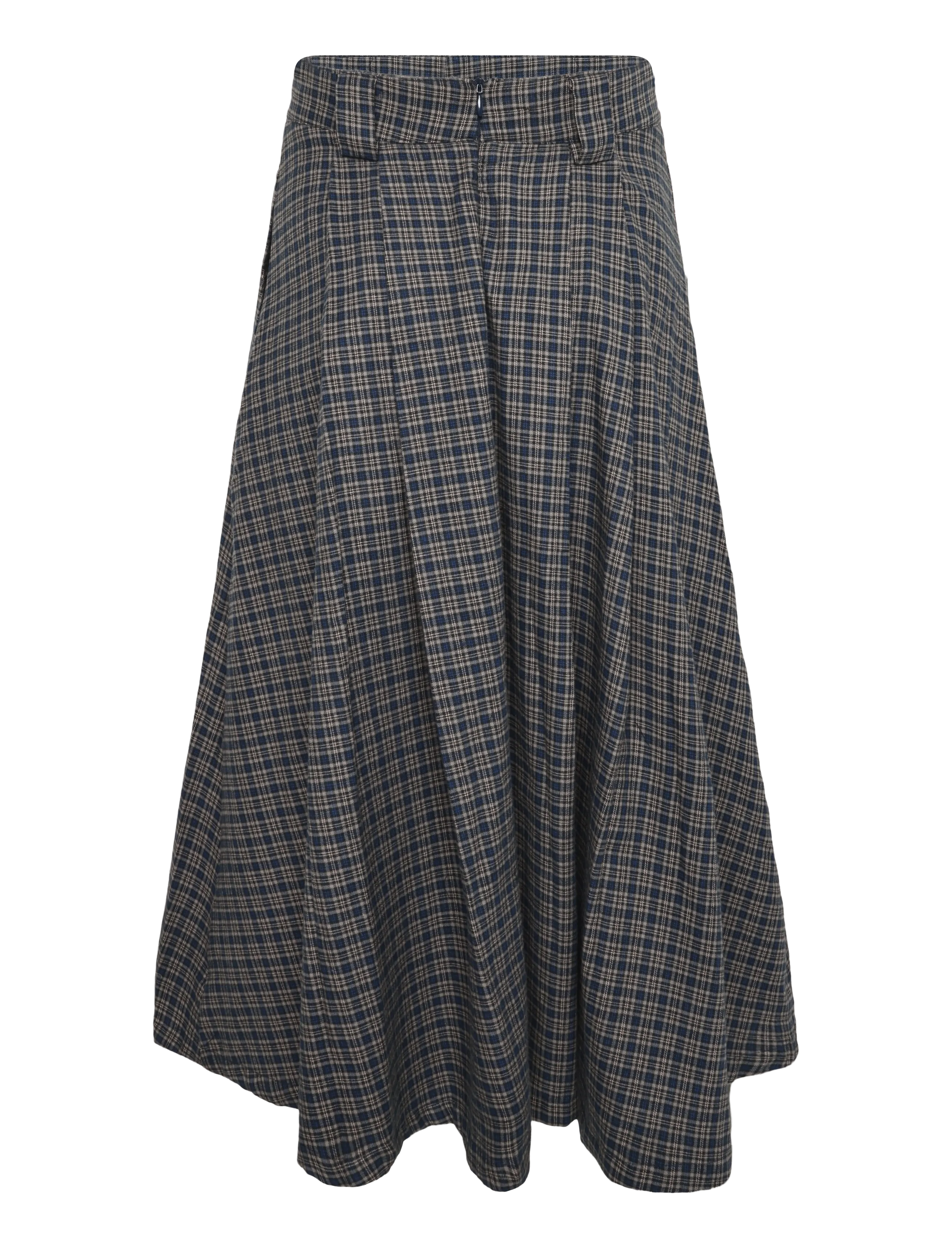 My Essential Wardrobe MWLennie Check Skirt - Maxi skirts - DARK SAPPHIRE BLUE CHECK / navy
