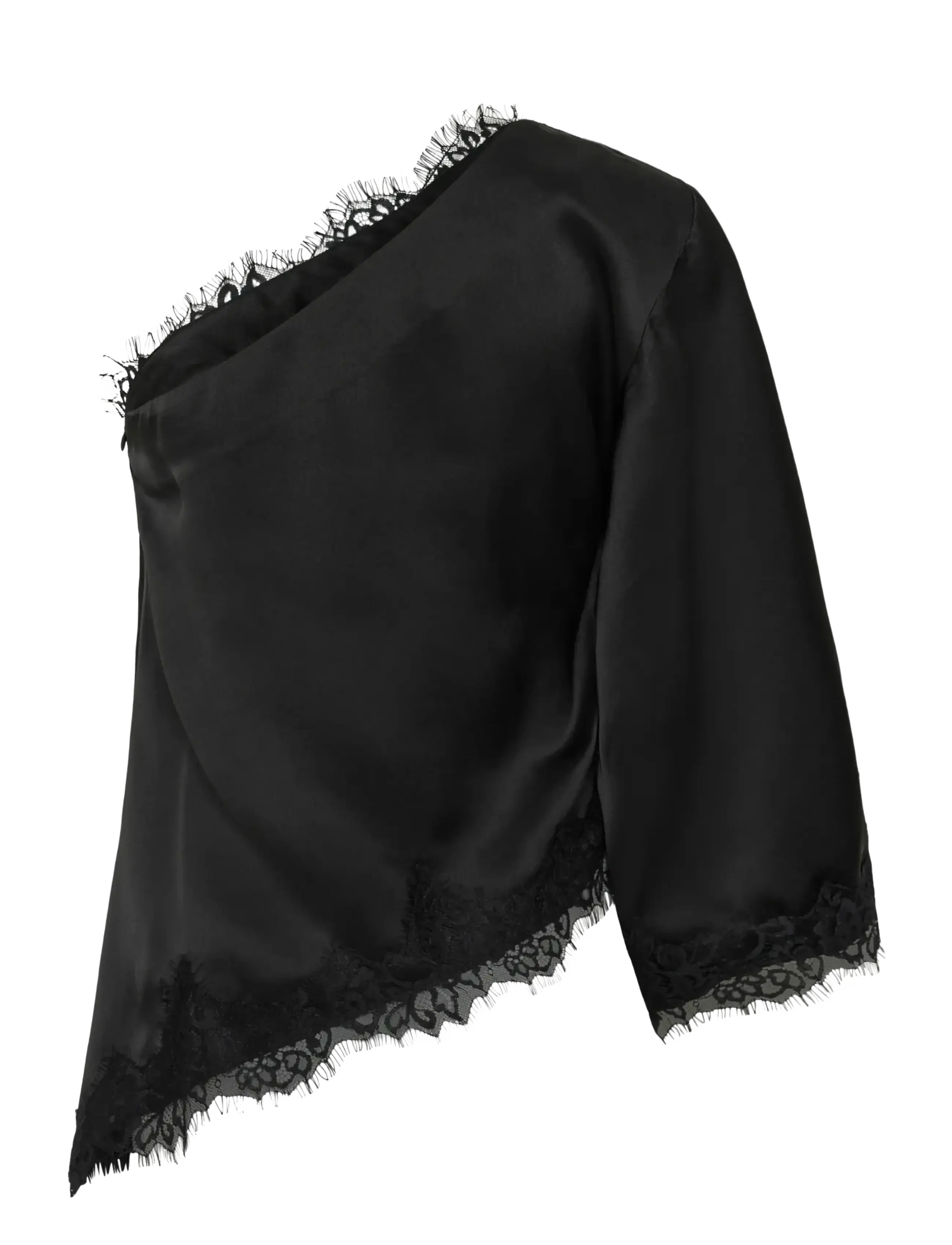 My Essential Wardrobe - MWBrenda Asymmetric Blouse - black - 1
