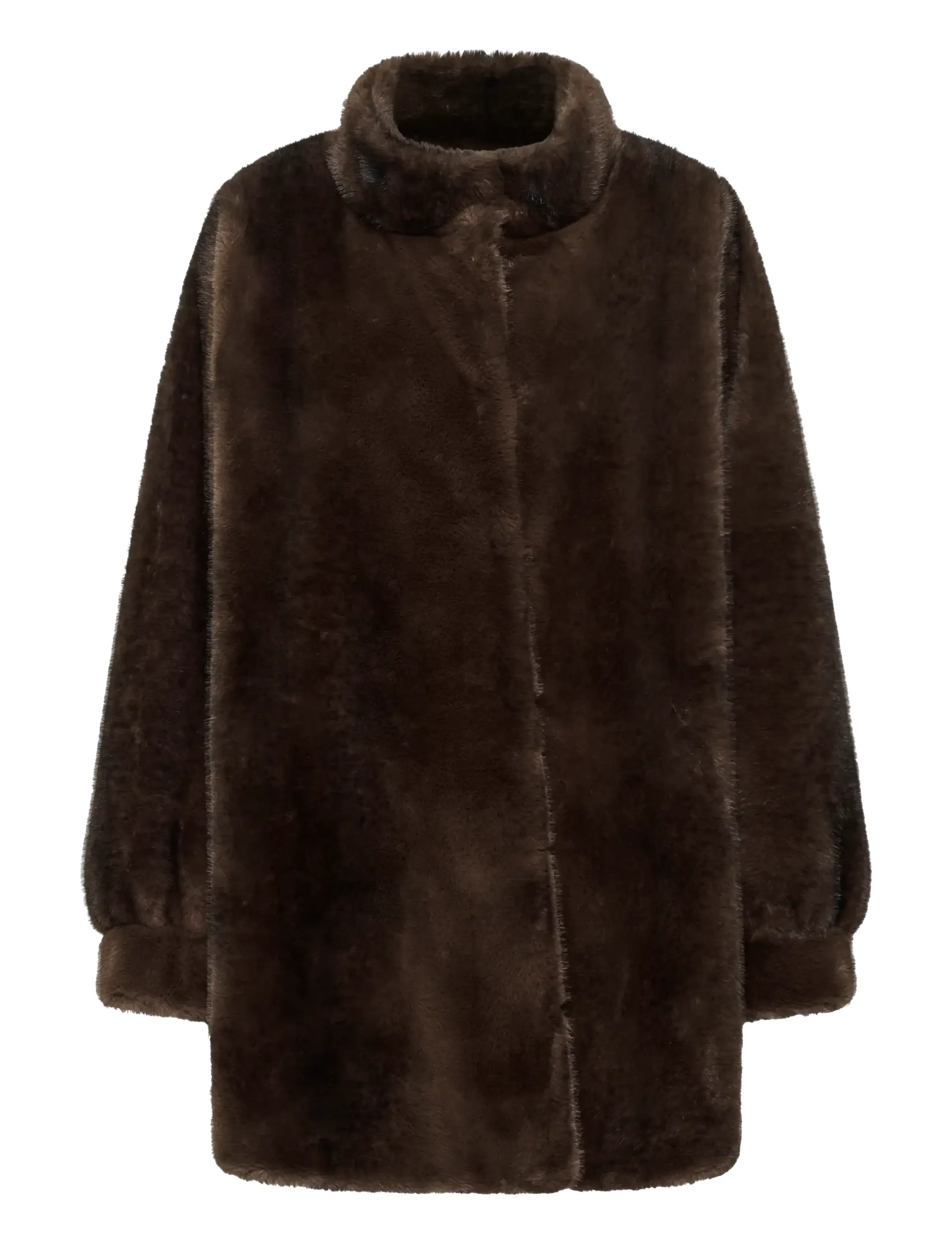 My Essential Wardrobe MWEaston Long Fur Jacket - Tøj - ESPRESSO / brown