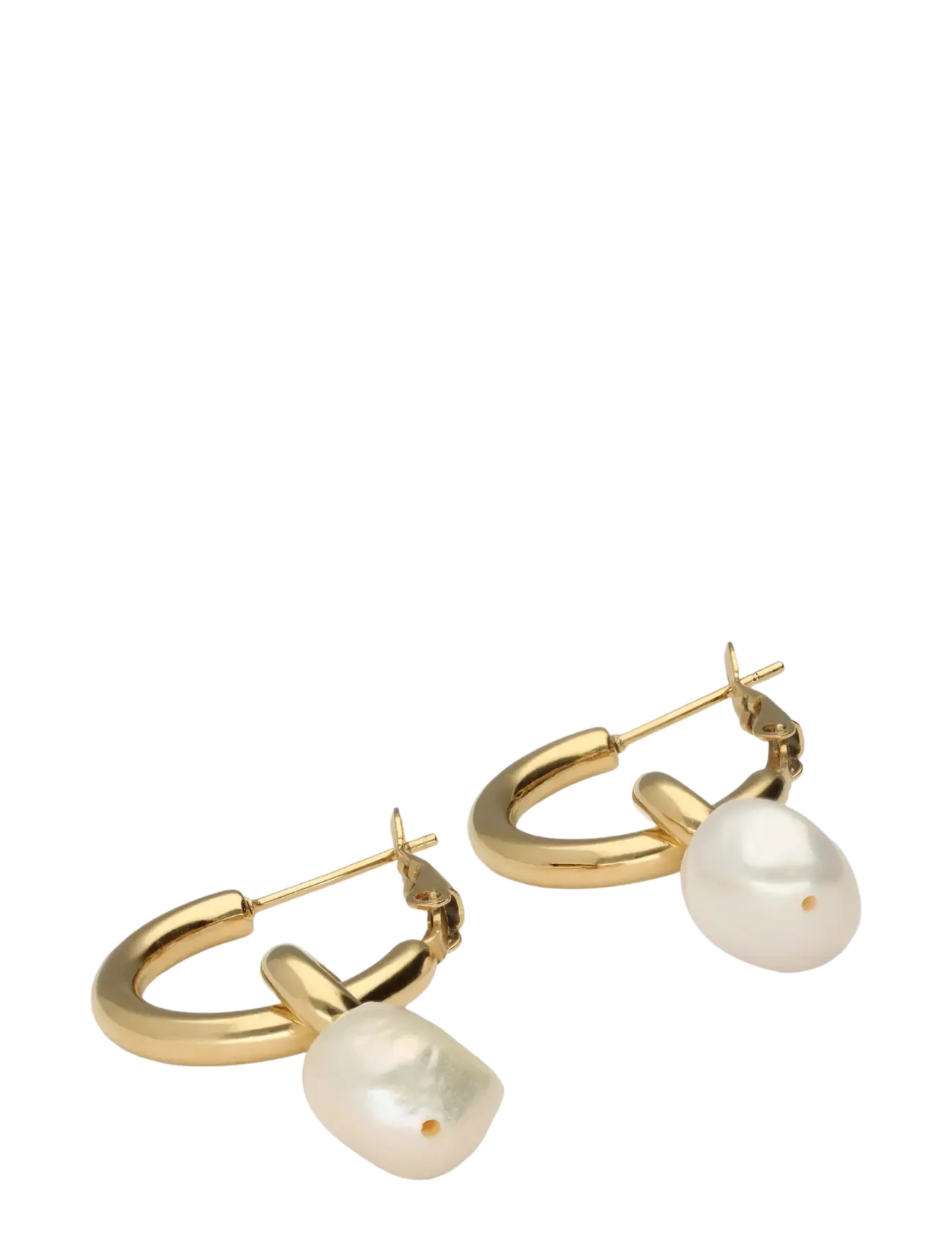 My Jewellery - Earrings with pearl - pärlitega kõrvarõngad - gold - 2