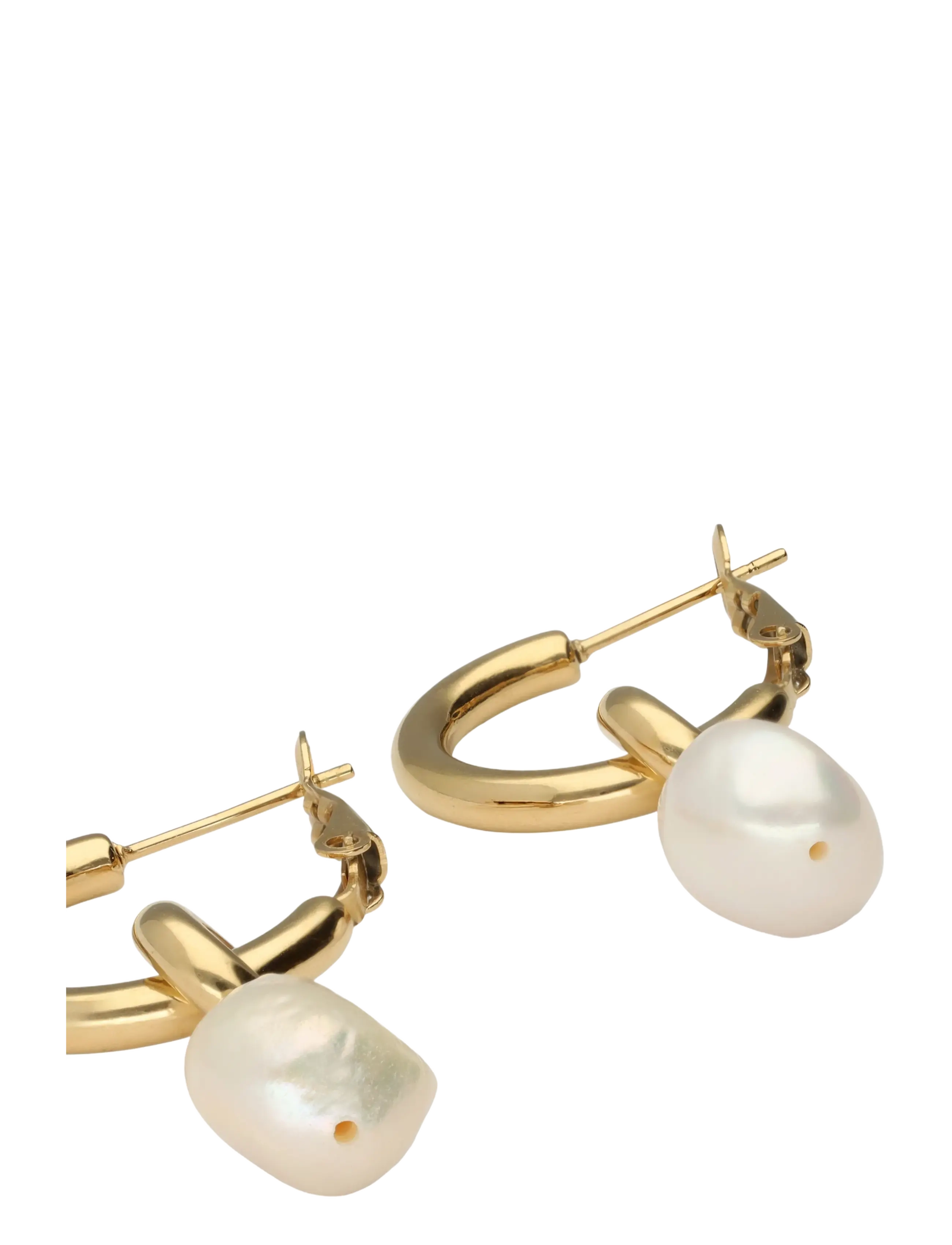 My Jewellery - Earrings with pearl - pärlitega kõrvarõngad - gold - 3