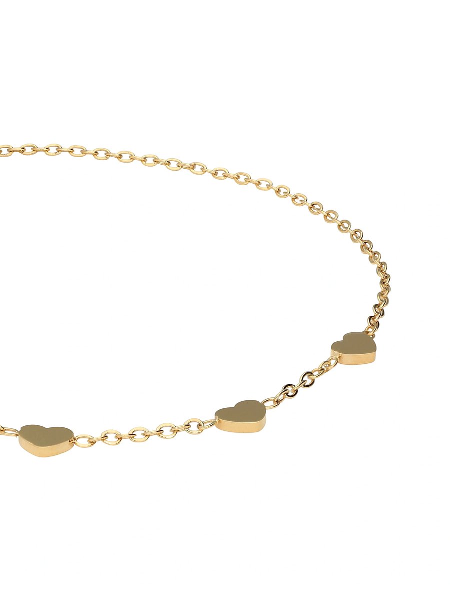 My Jewellery - Bracelet with three hearts graduation - grandinėlės ant rankos - gold - 2