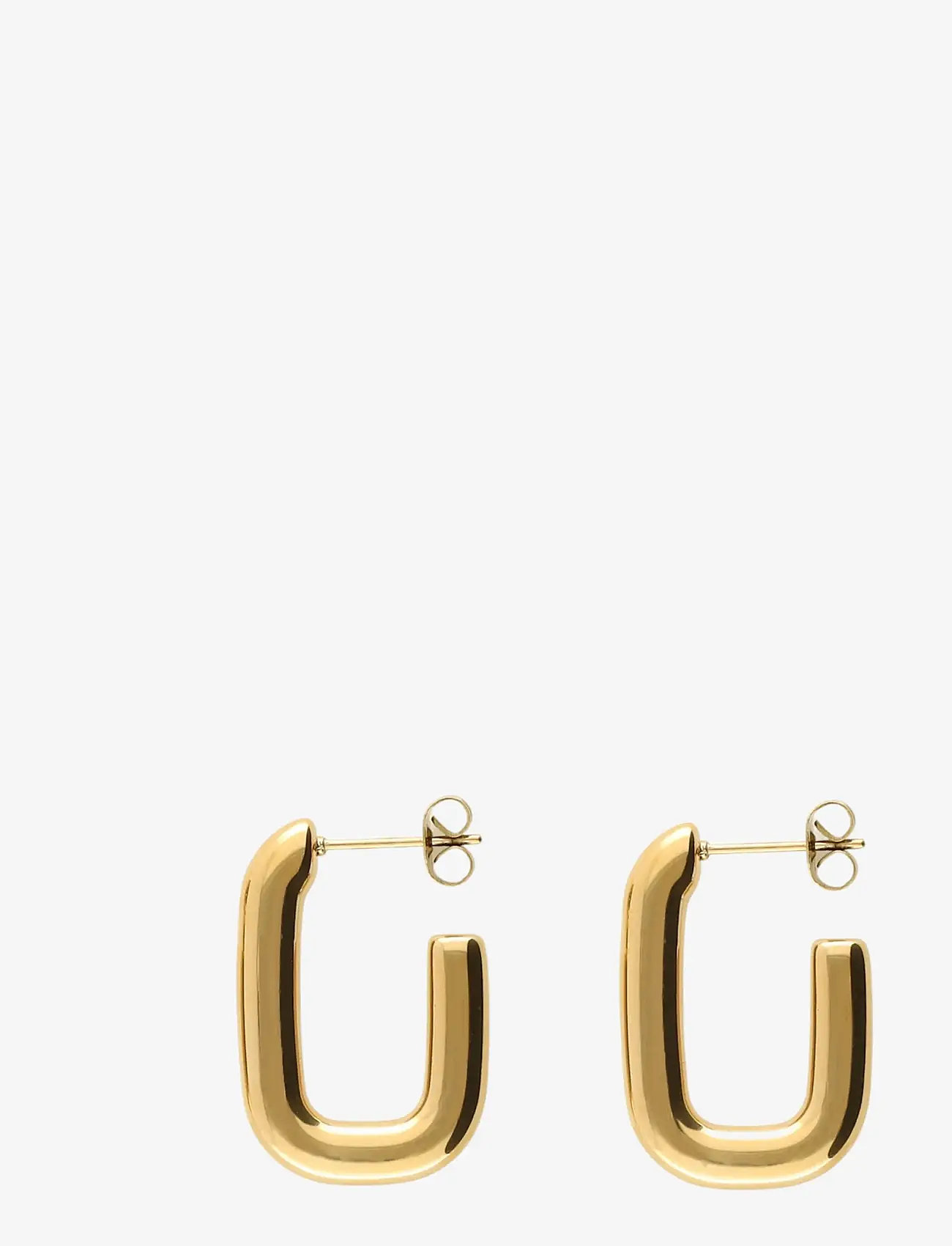 My Jewellery - Earrings rectangular - creoler & hoops - gold - 0