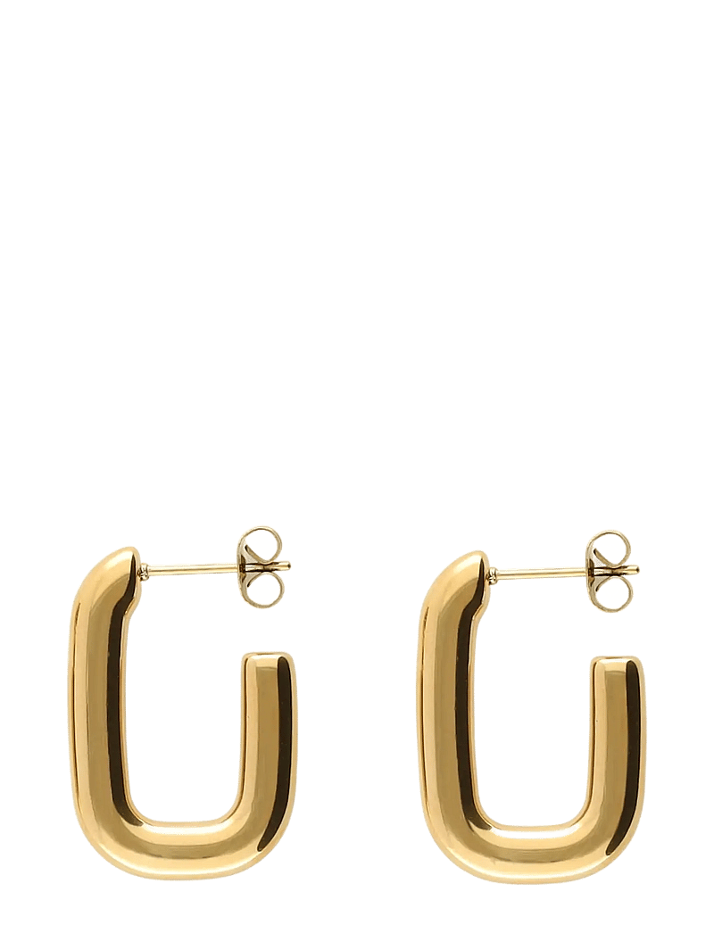 My Jewellery - Earrings rectangular - creoler & hoops - gold - 0