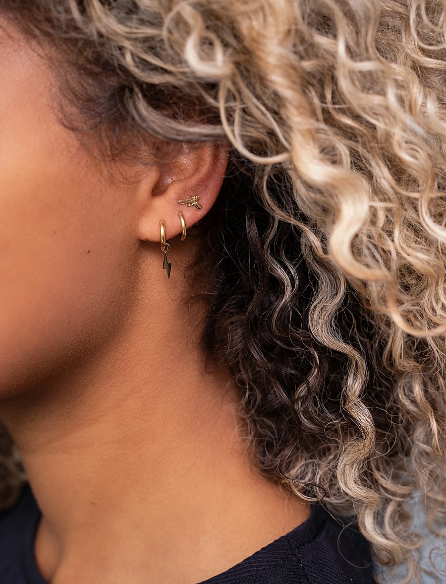 My Jewellery - Earrings basic - 0.9 cm - rõngad - gold - 2