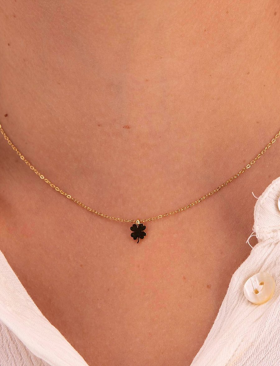 My Jewellery - Necklace clover - halskæder med vedhæng - gold - 0