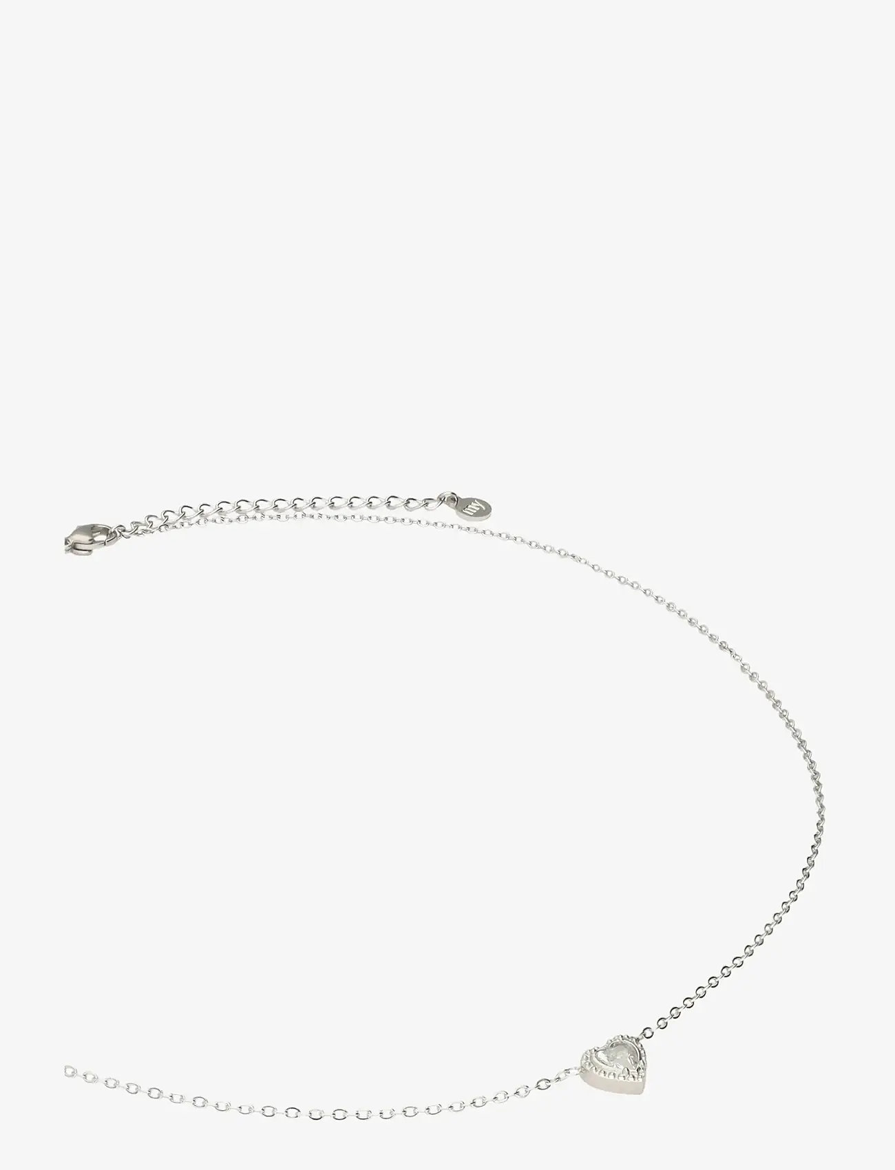 My Jewellery - Necklace heart rhinestones - ketten mit anhänger - silver - 1