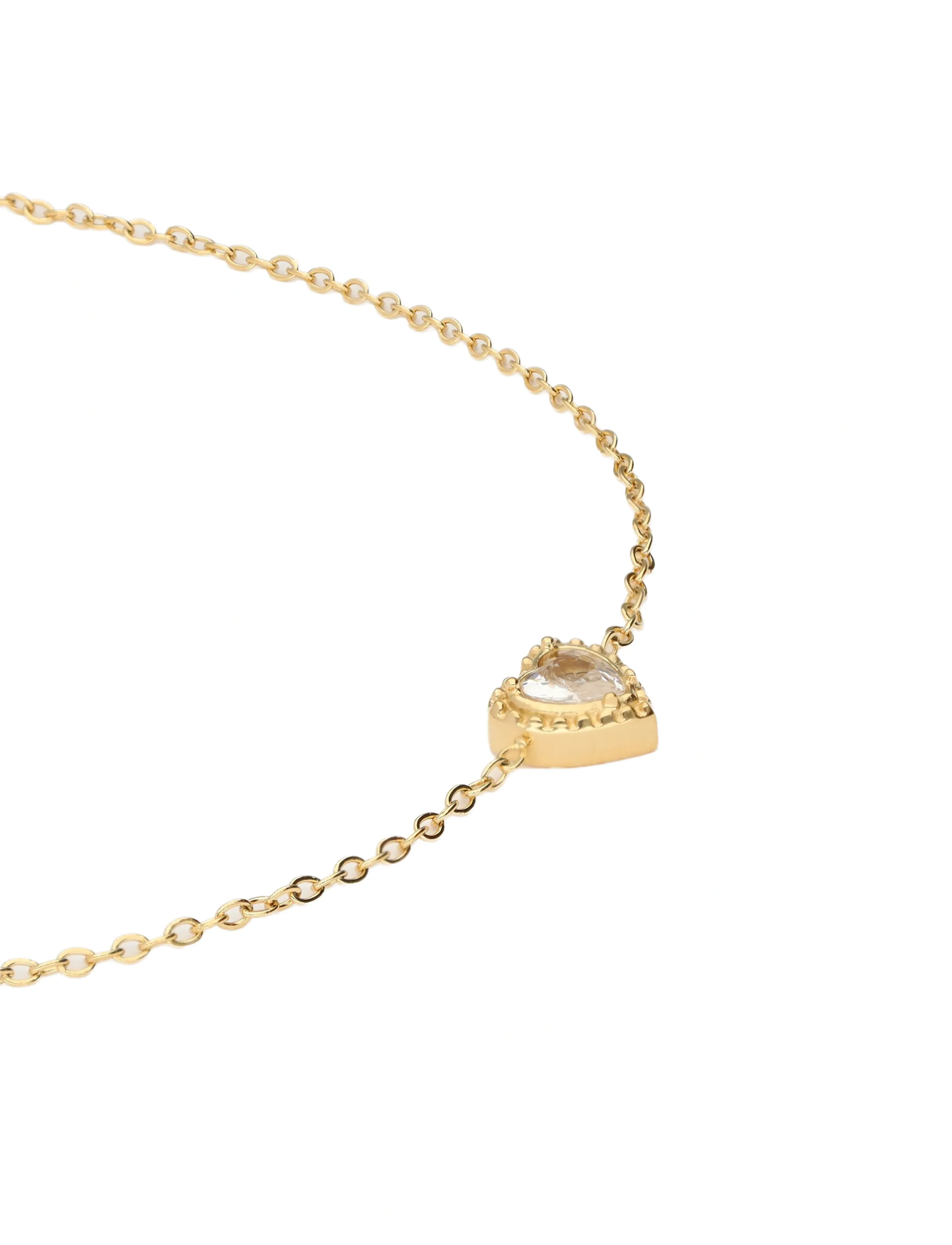 My Jewellery - Armbandje strass hartje - gold - 2