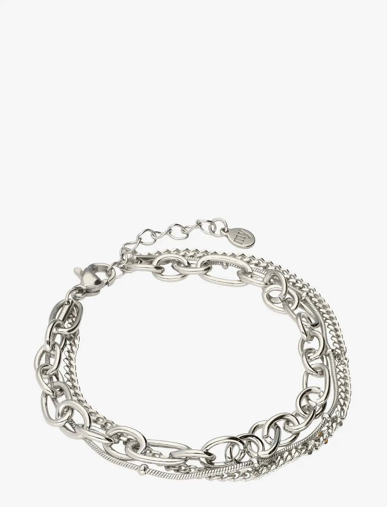 My Jewellery - Bracelet three-layer balls - chain bracelets - silver - 1
