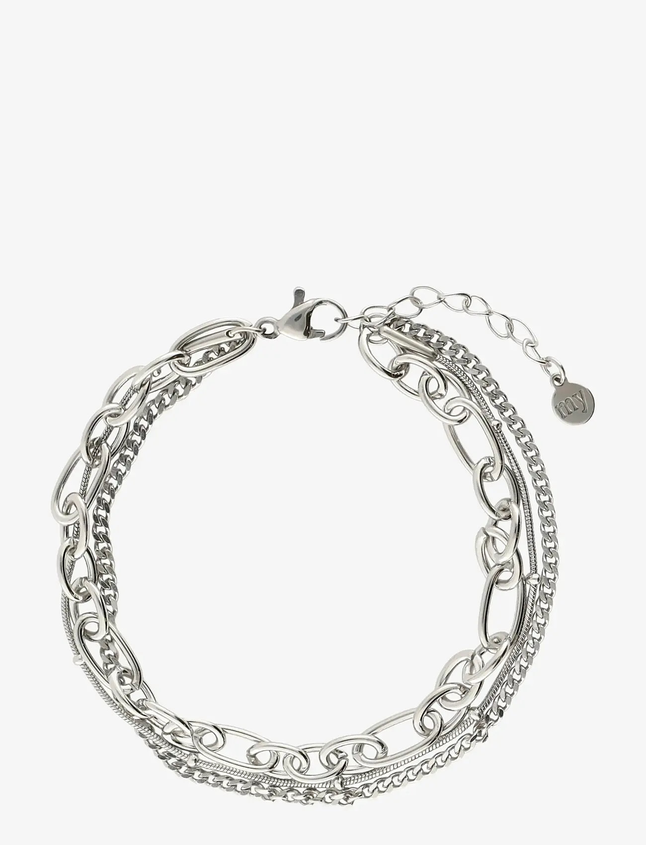 My Jewellery - Bracelet three-layer balls - chain bracelets - silver - 2