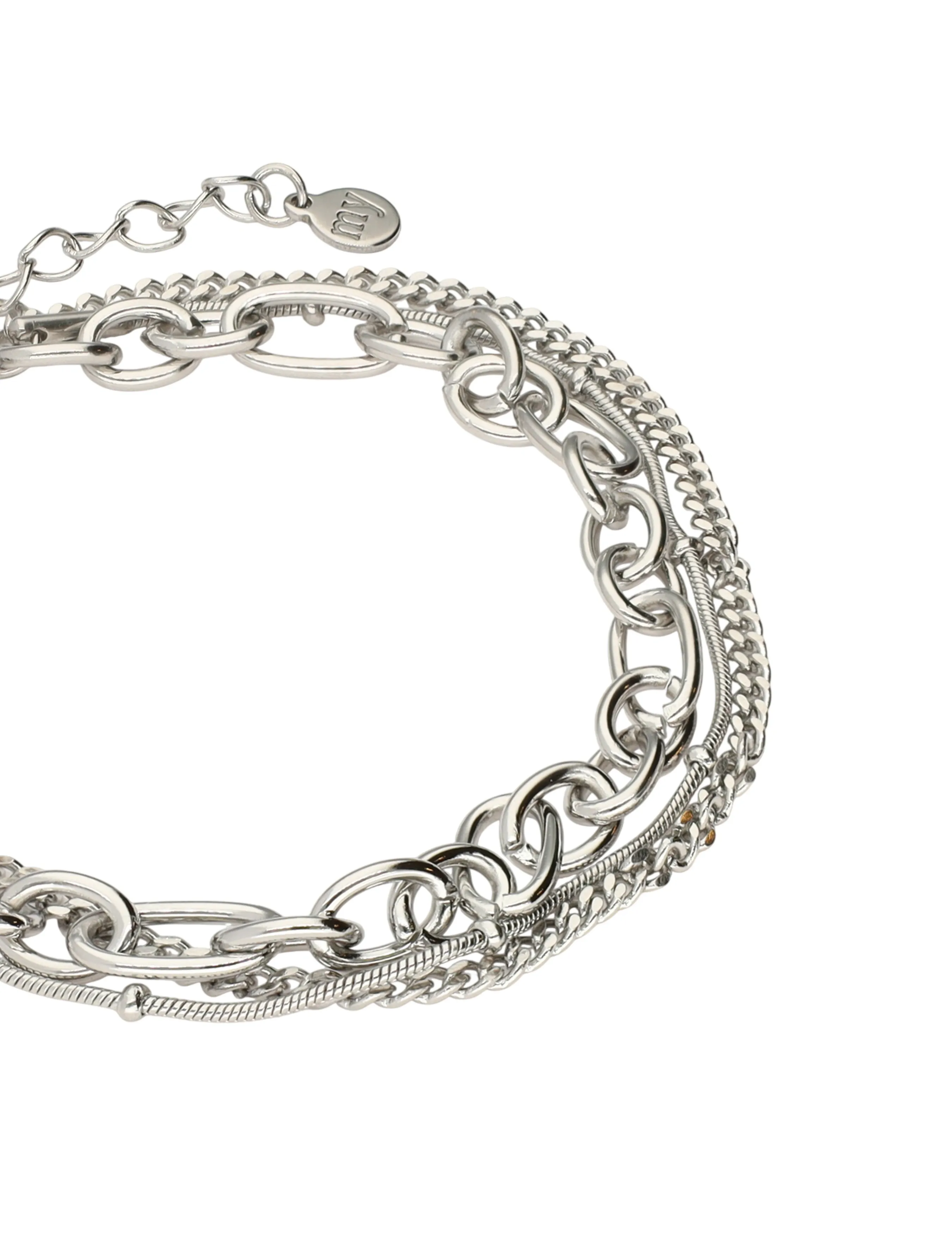 My Jewellery - Bracelet three-layer balls - lenkearmbånd - silver - 3