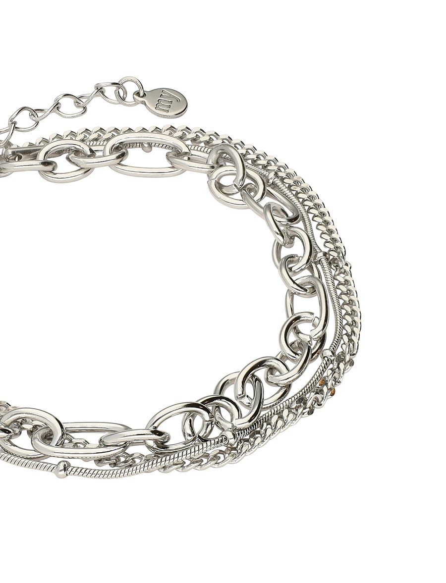 My Jewellery - Bracelet three-layer balls - kettenarmbänder - silver - 3