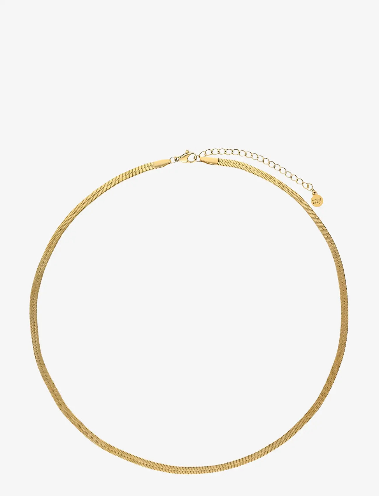 My Jewellery - Flat link chain thin - chain necklaces - gold - 0