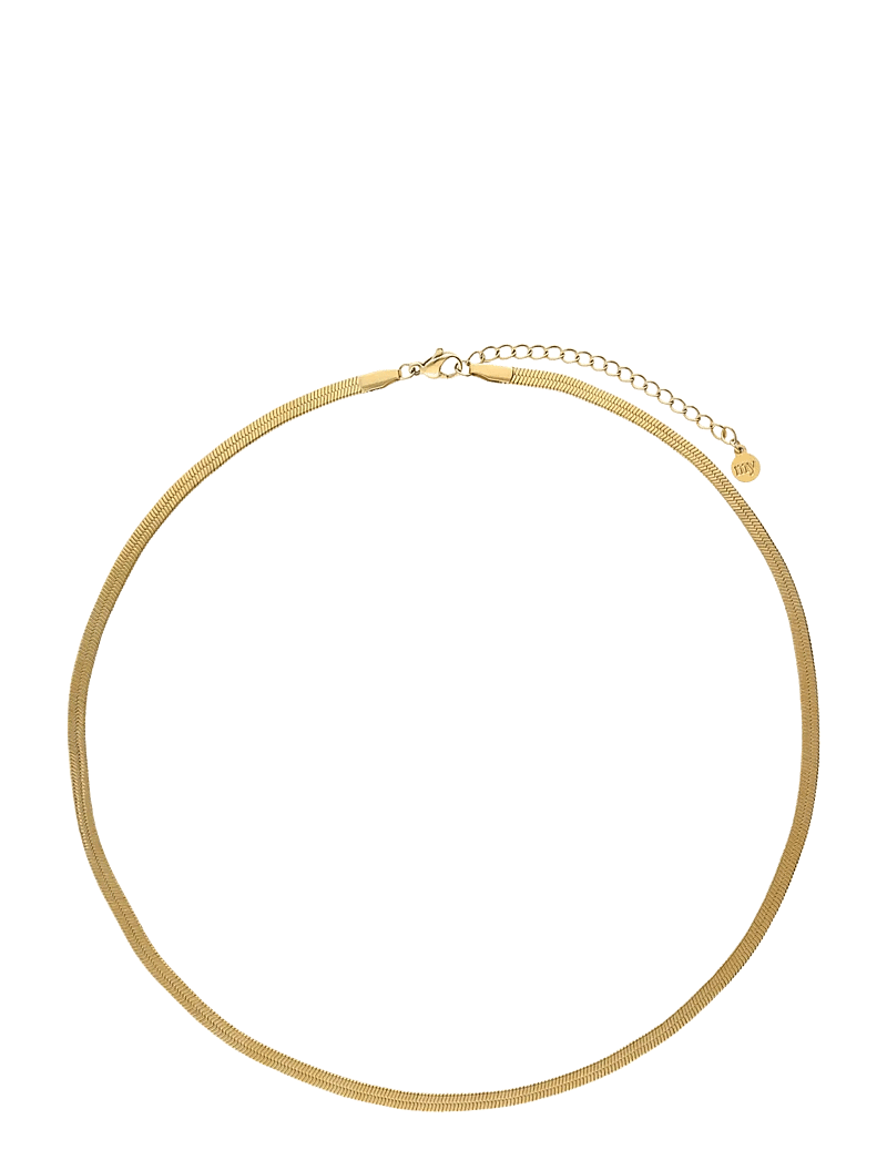 My Jewellery - Flat link chain thin - chain necklaces - gold - 0