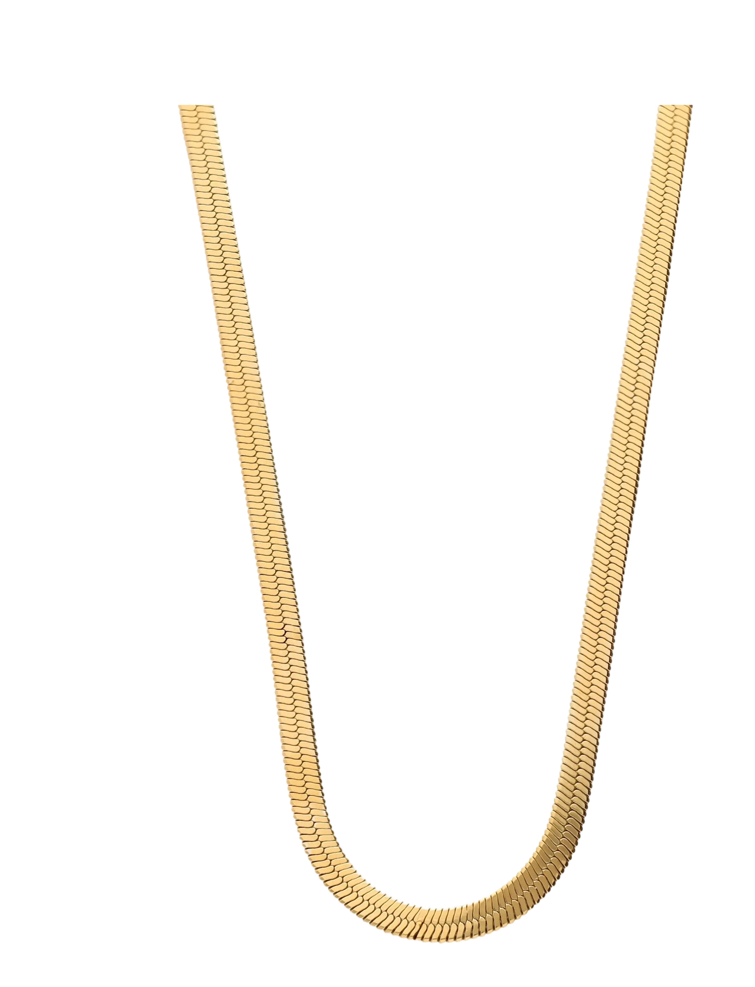 My Jewellery - Flat link chain thin - chain necklaces - gold - 1