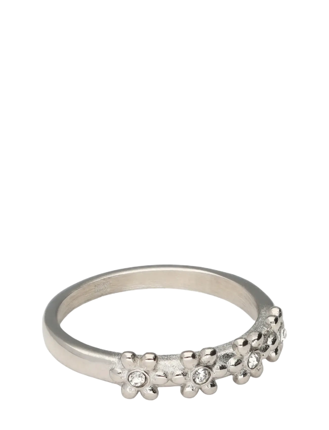My Jewellery Ring flowers with stone - Accessoarer - SILVER / silver