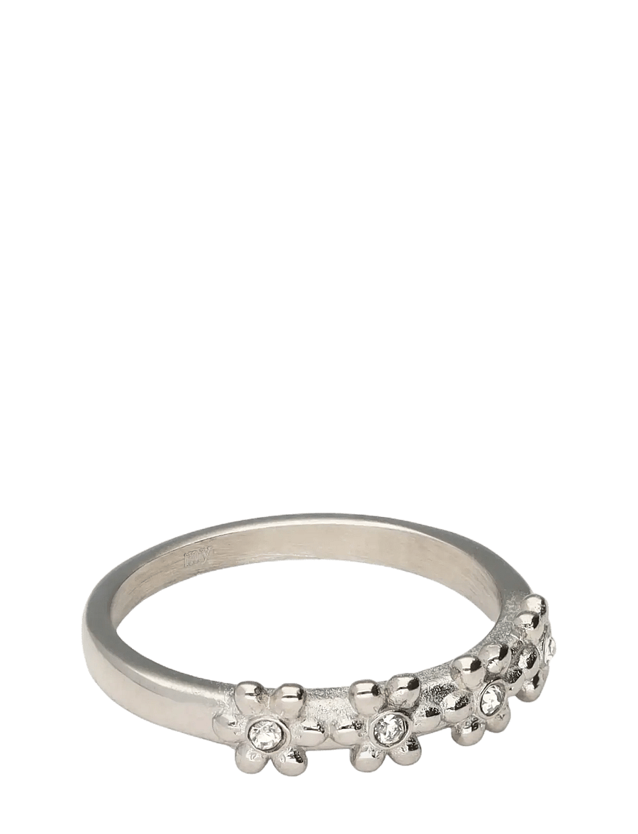 My Jewellery - Ring flowers with stone - sõrmused - silver - 1